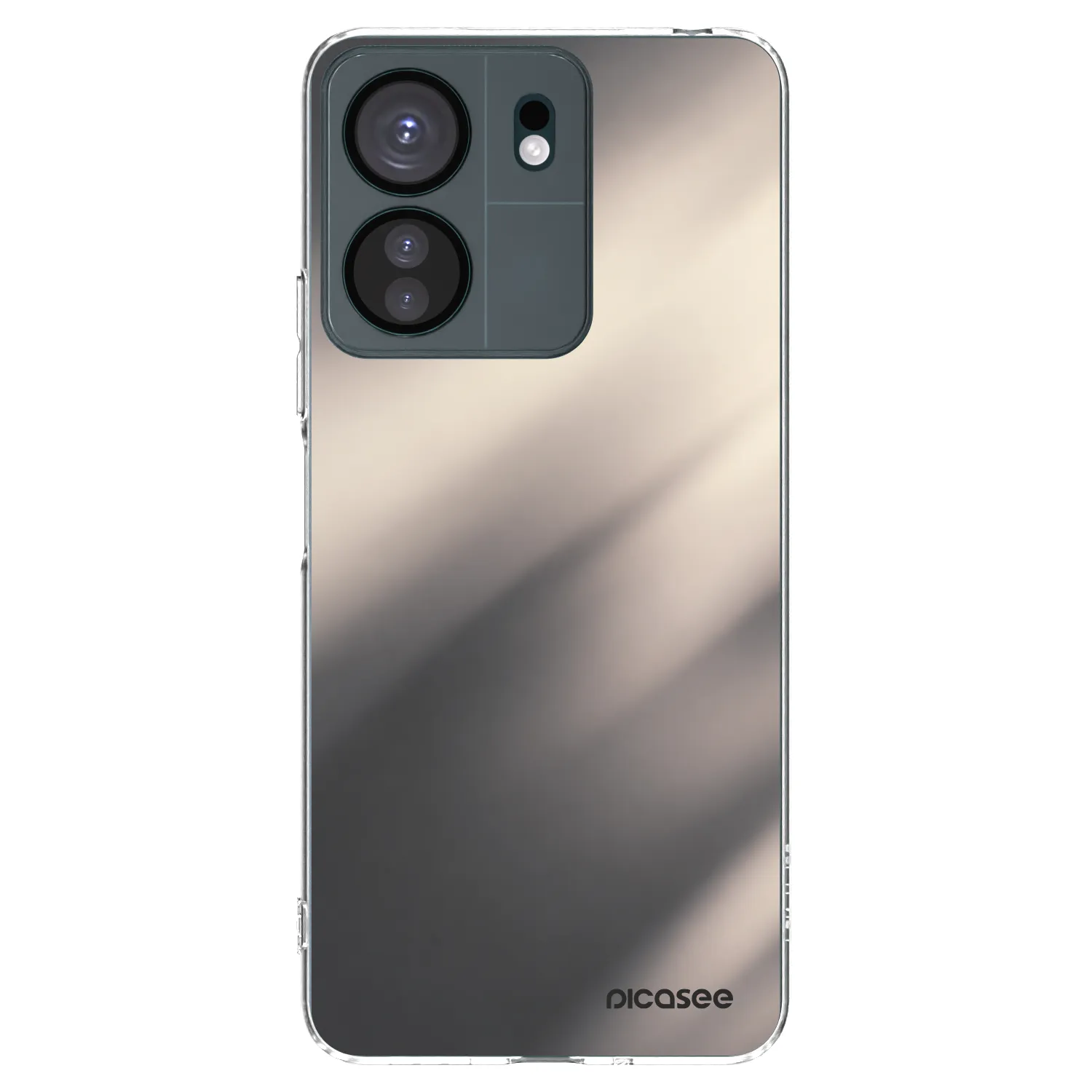 Picasee silikonový průhledný obal pro Xiaomi Redmi 13C 4G - Smoky Beige