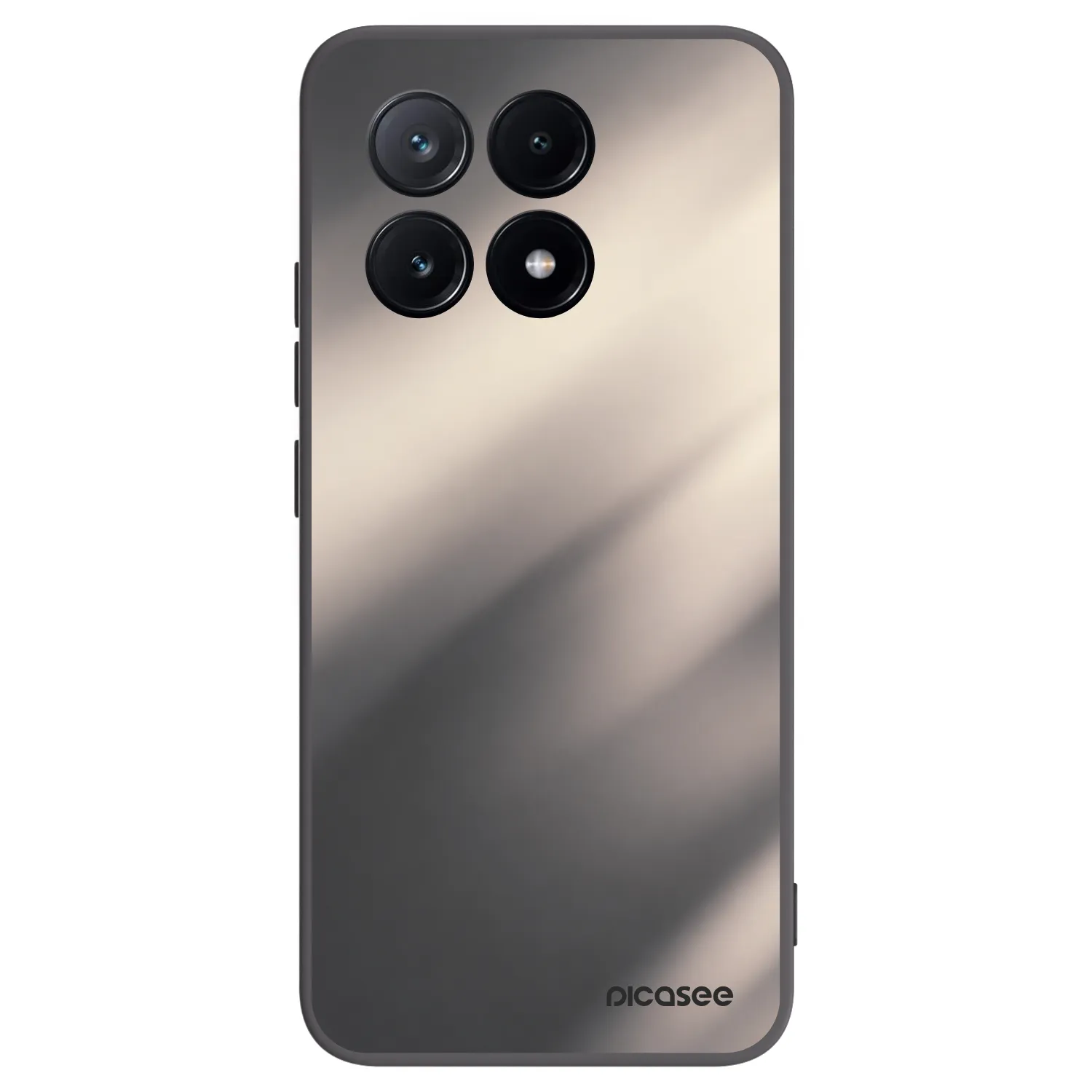 Picasee silikonový černý obal pro Xiaomi Poco X6 Pro - Smoky Beige