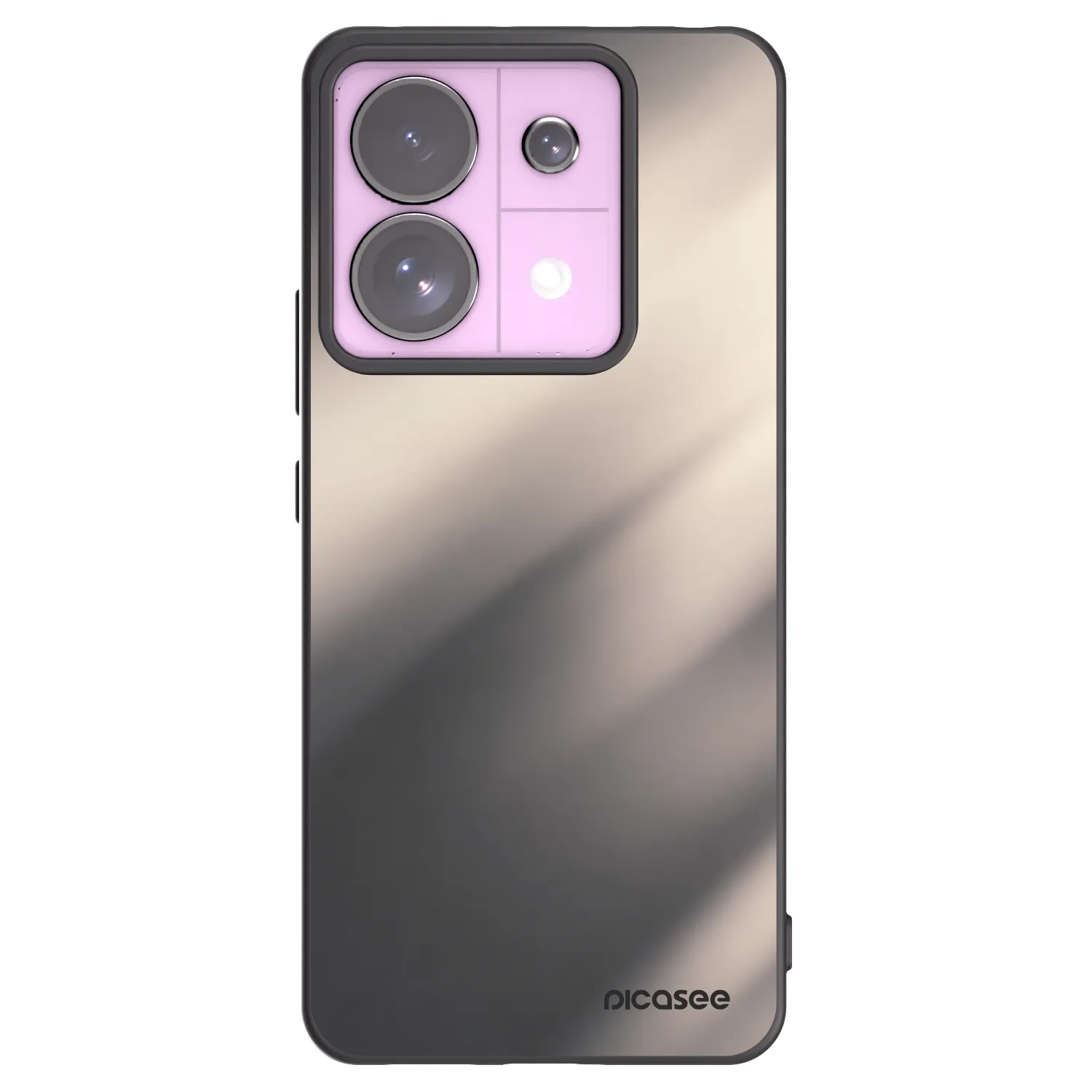 Picasee silikonový černý obal pro Xiaomi Redmi Note 13 Pro 5G - Smoky Beige