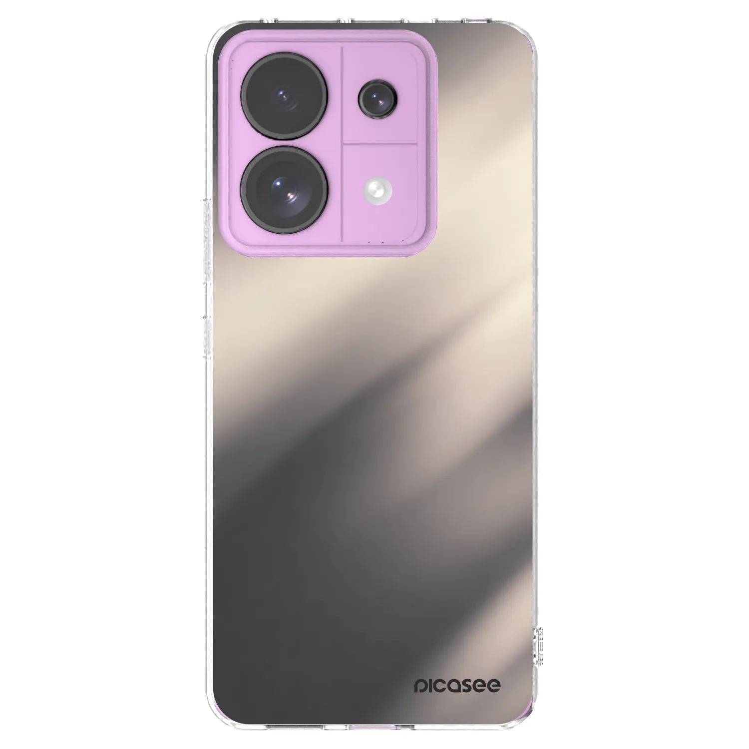 Picasee silikonový průhledný obal pro Xiaomi Redmi Note 13 Pro 5G - Smoky Beige