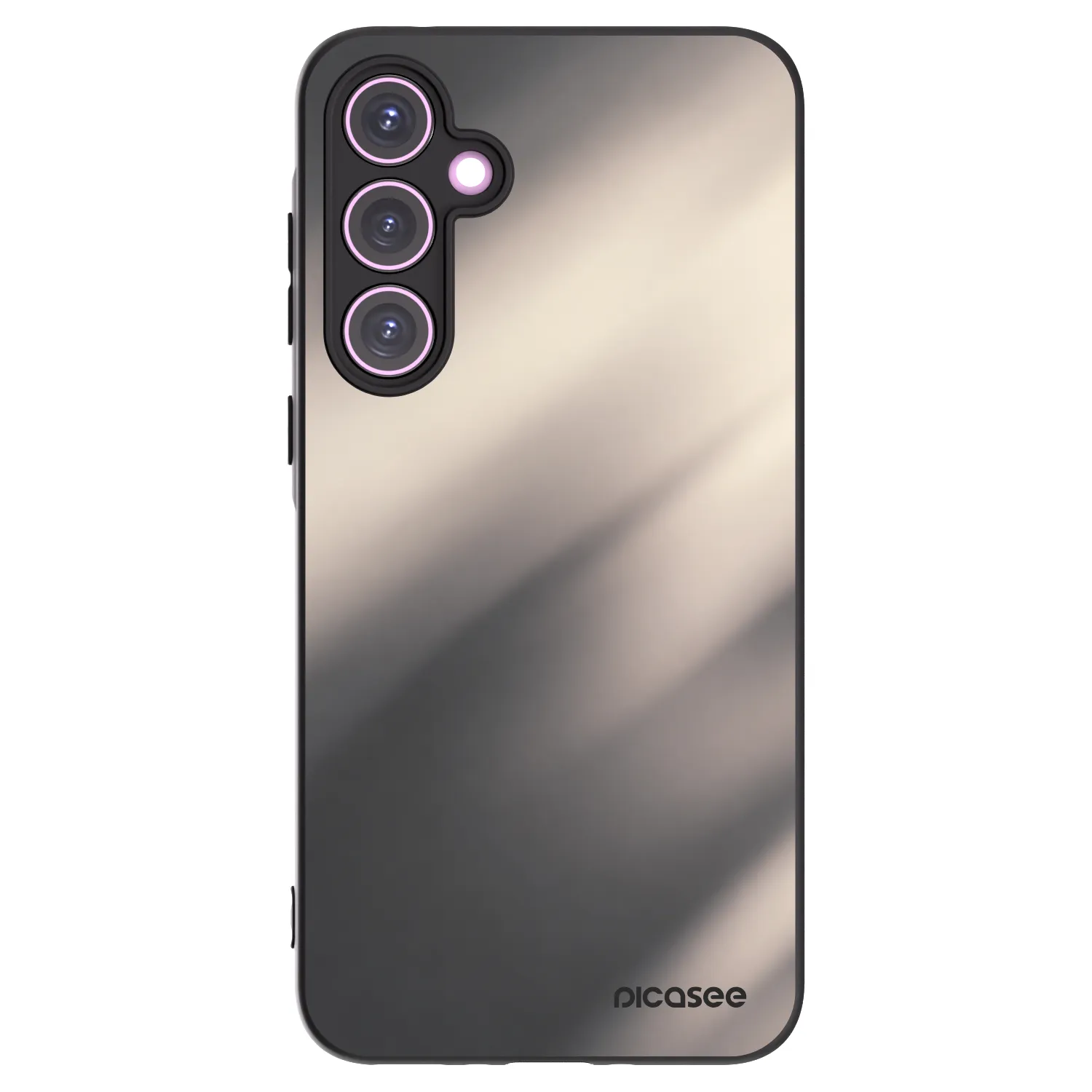 Picasee silikonový černý obal pro Samsung Galaxy A35 5G A356B - Smoky Beige