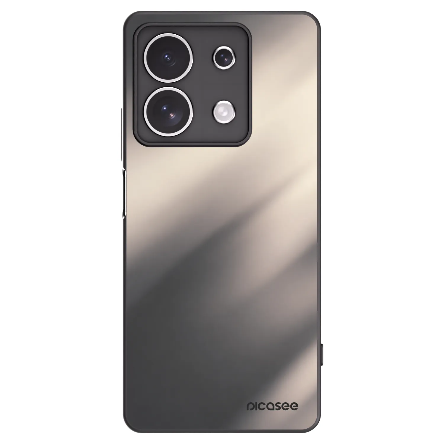 Picasee silikonový černý obal pro Xiaomi Redmi Note 13 4G - Smoky Beige