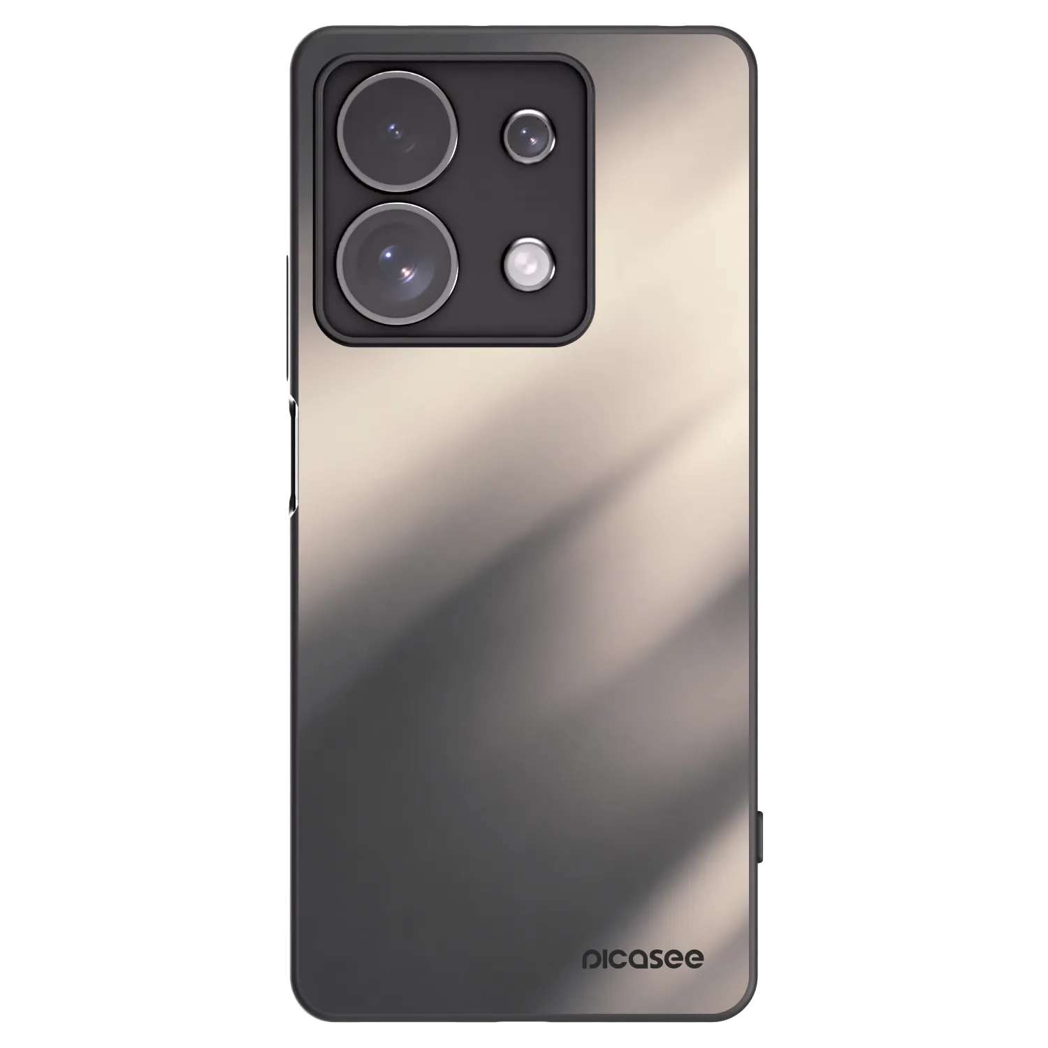 Picasee silikonový černý obal pro Xiaomi Redmi Note 13 Pro 4G - Smoky Beige