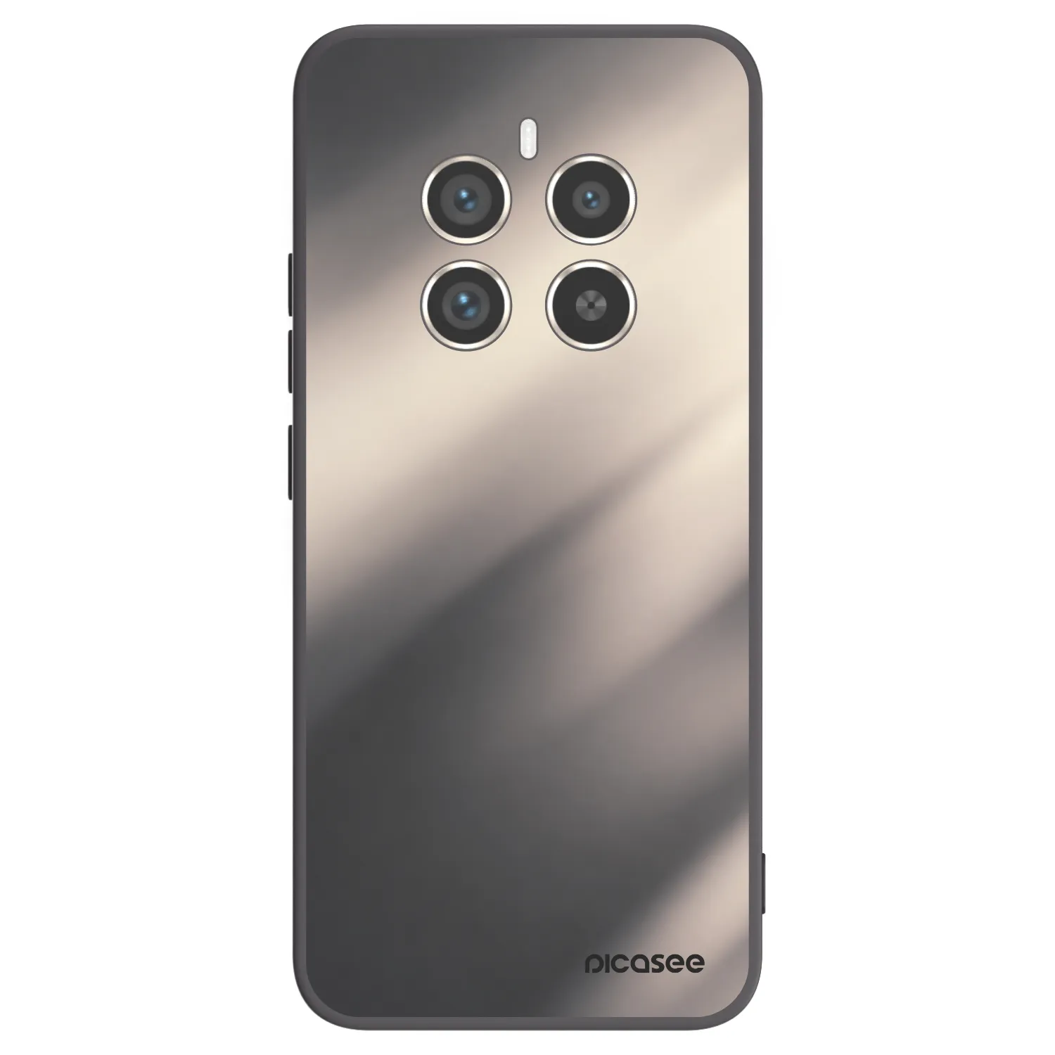 Picasee silikonový černý obal pro Realme 12 Pro 5G - Smoky Beige