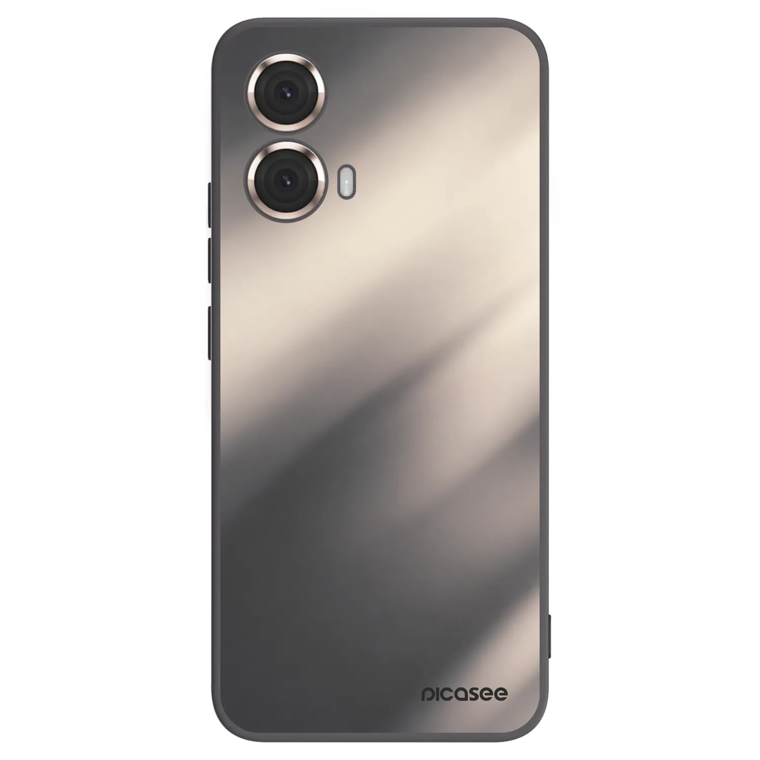 Picasee silikonový černý obal pro Motorola Moto G85 - Smoky Beige