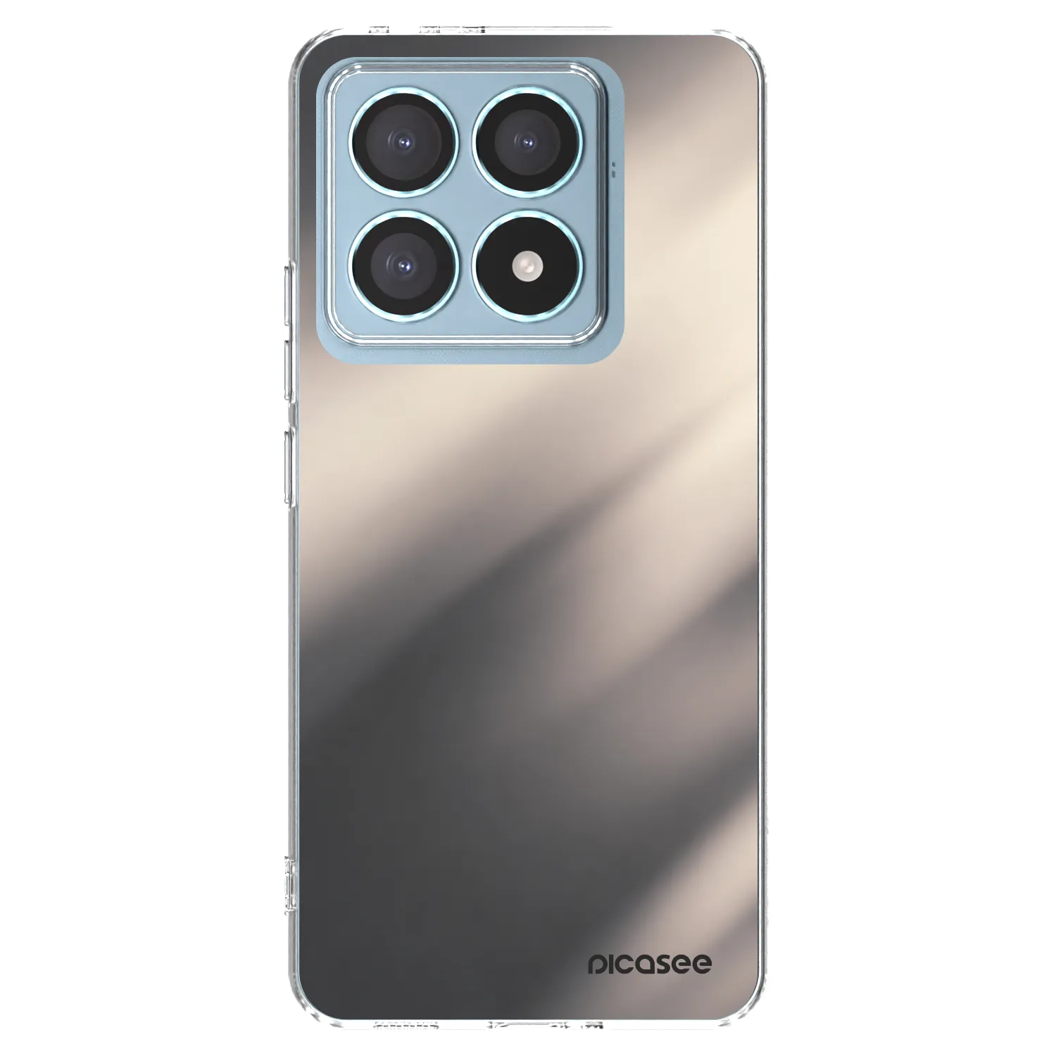 Picasee silikonový průhledný obal pro Xiaomi 14T Pro - Smoky Beige