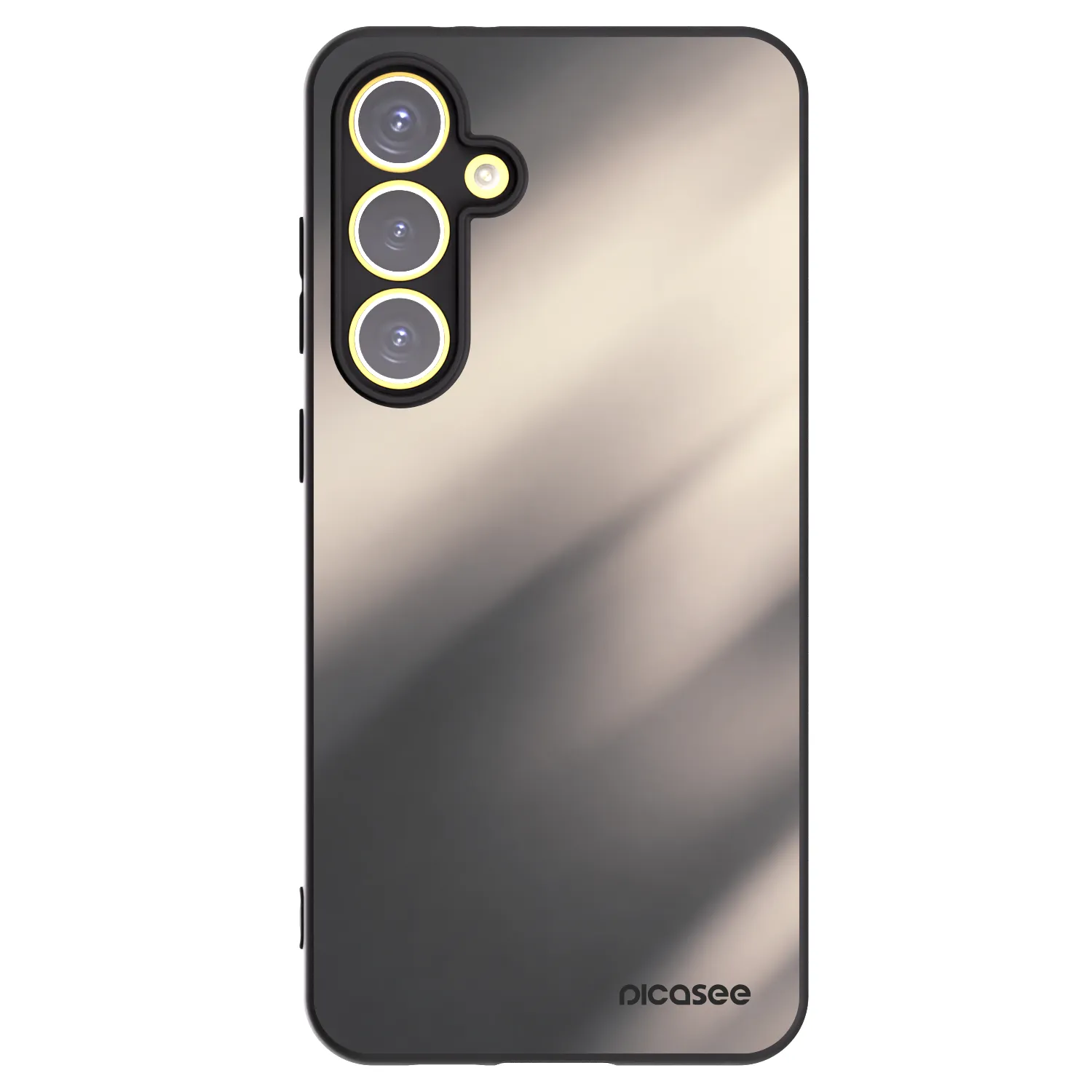 Picasee silikonový černý obal pro Samsung Galaxy S24 FE S721B - Smoky Beige