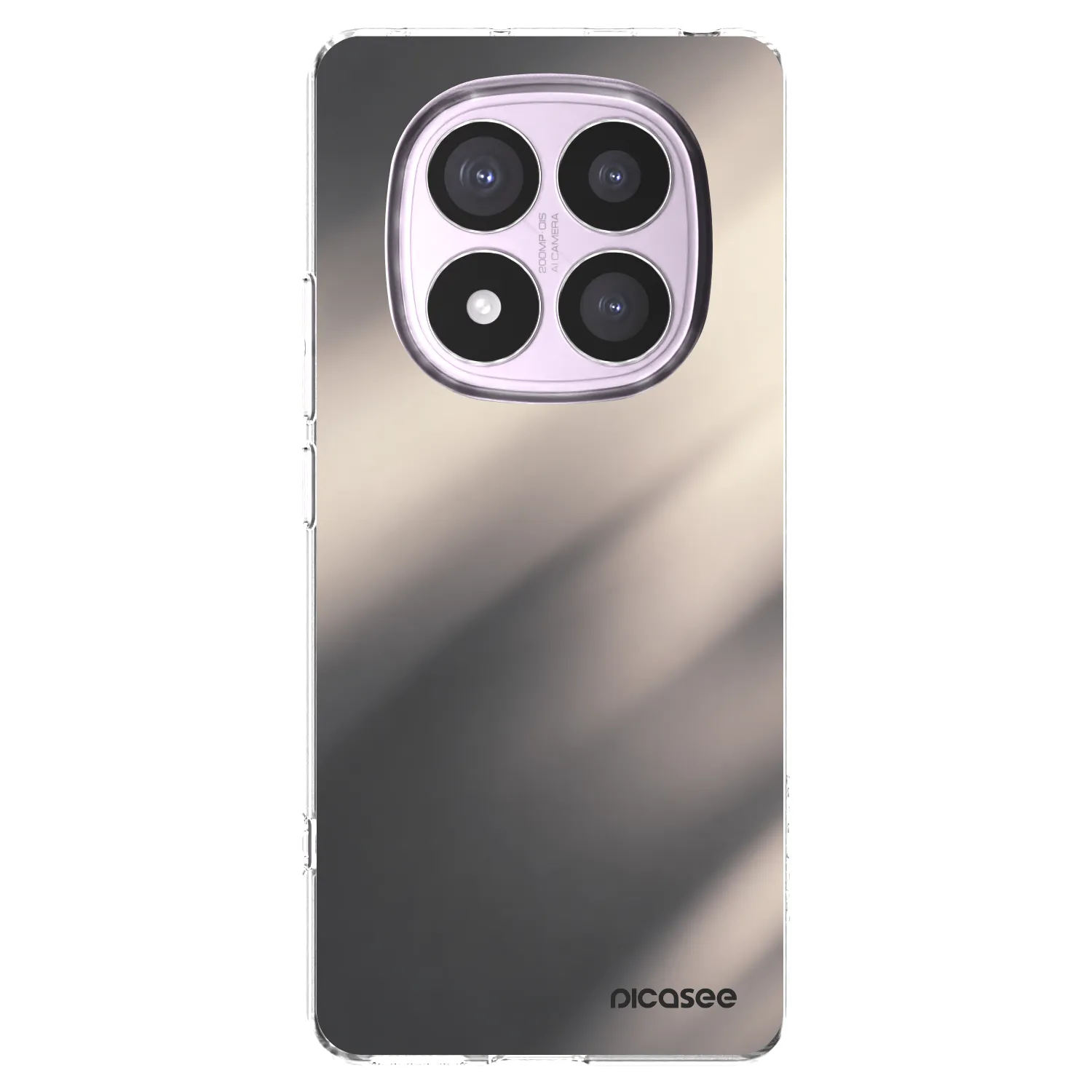 Picasee silikonový průhledný obal pro Xiaomi Redmi Note 14 Pro 5G - Smoky Beige