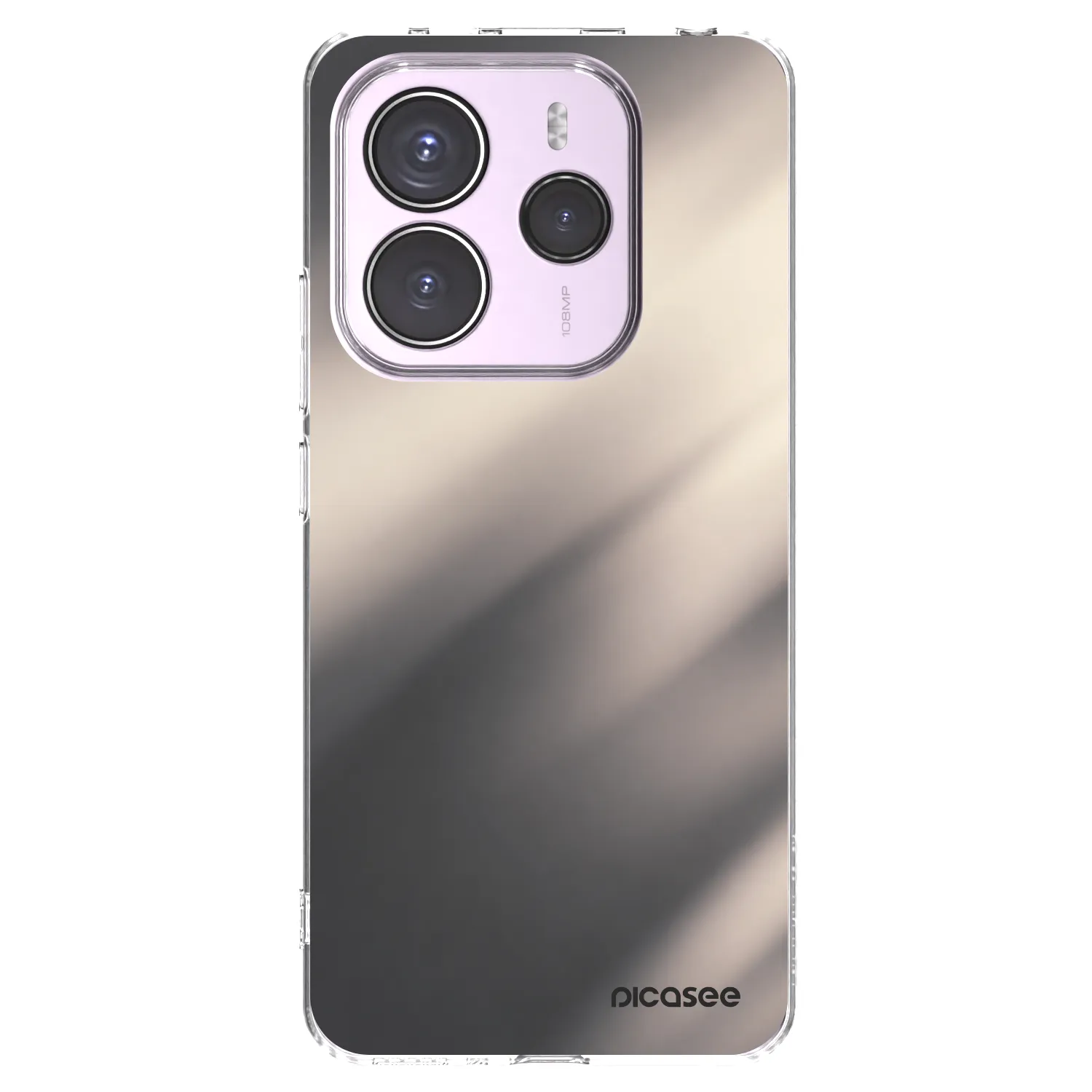 Picasee silikonový průhledný obal pro Xiaomi Redmi Note 14 5G - Smoky Beige