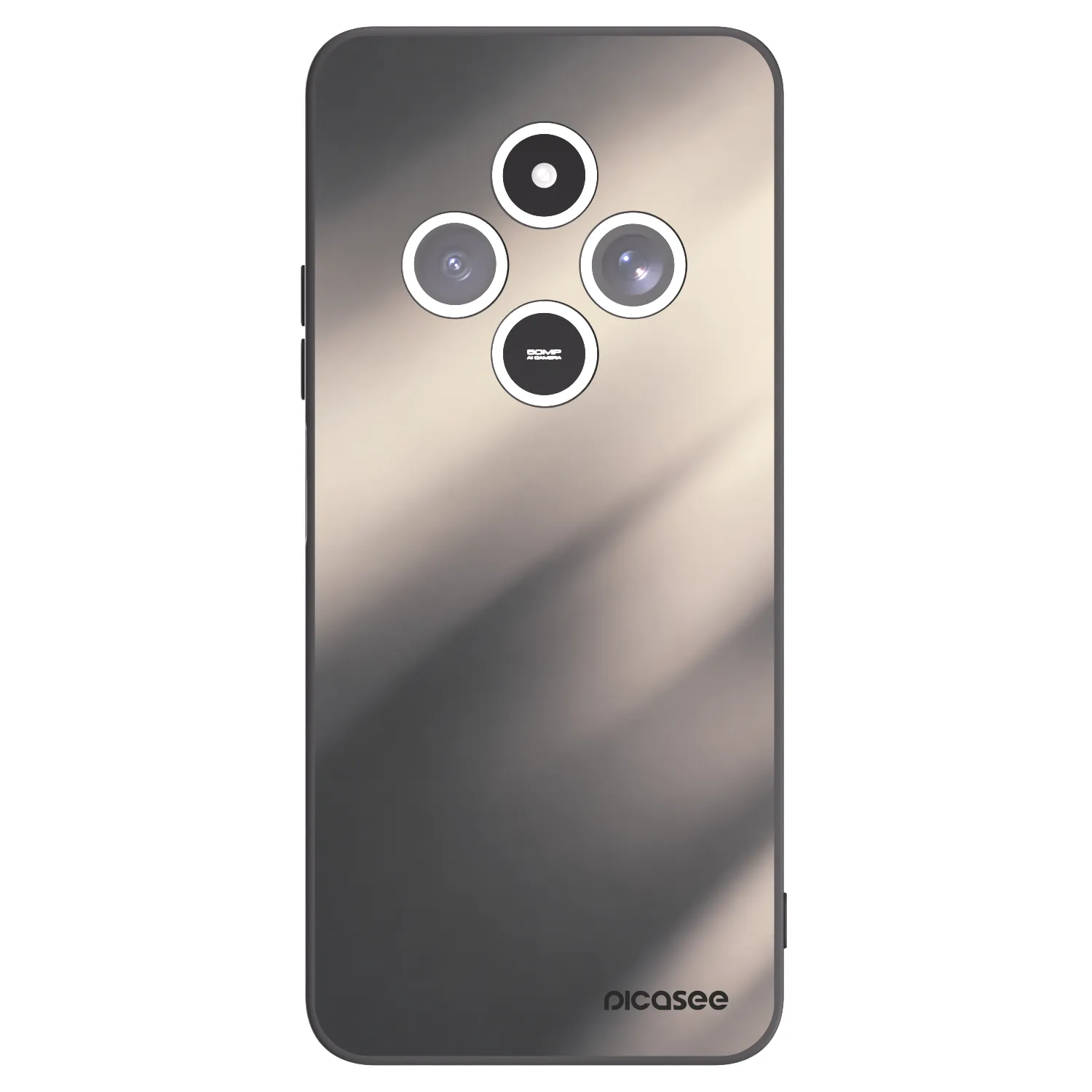Picasee silikonový černý obal pro Xiaomi Redmi 14C - Smoky Beige