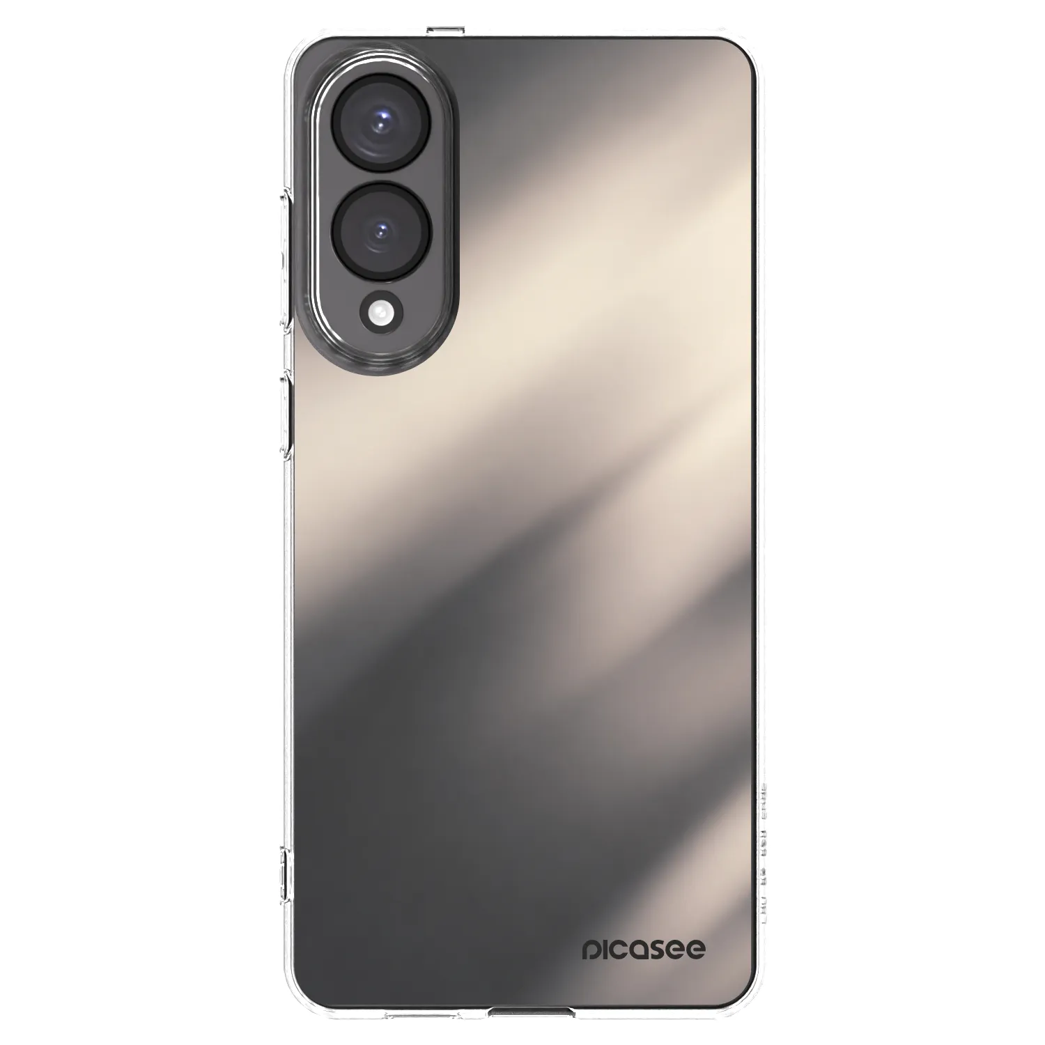 Picasee silikonový průhledný obal pro Samsung Galaxy S25 Edge 5G - Smoky Beige