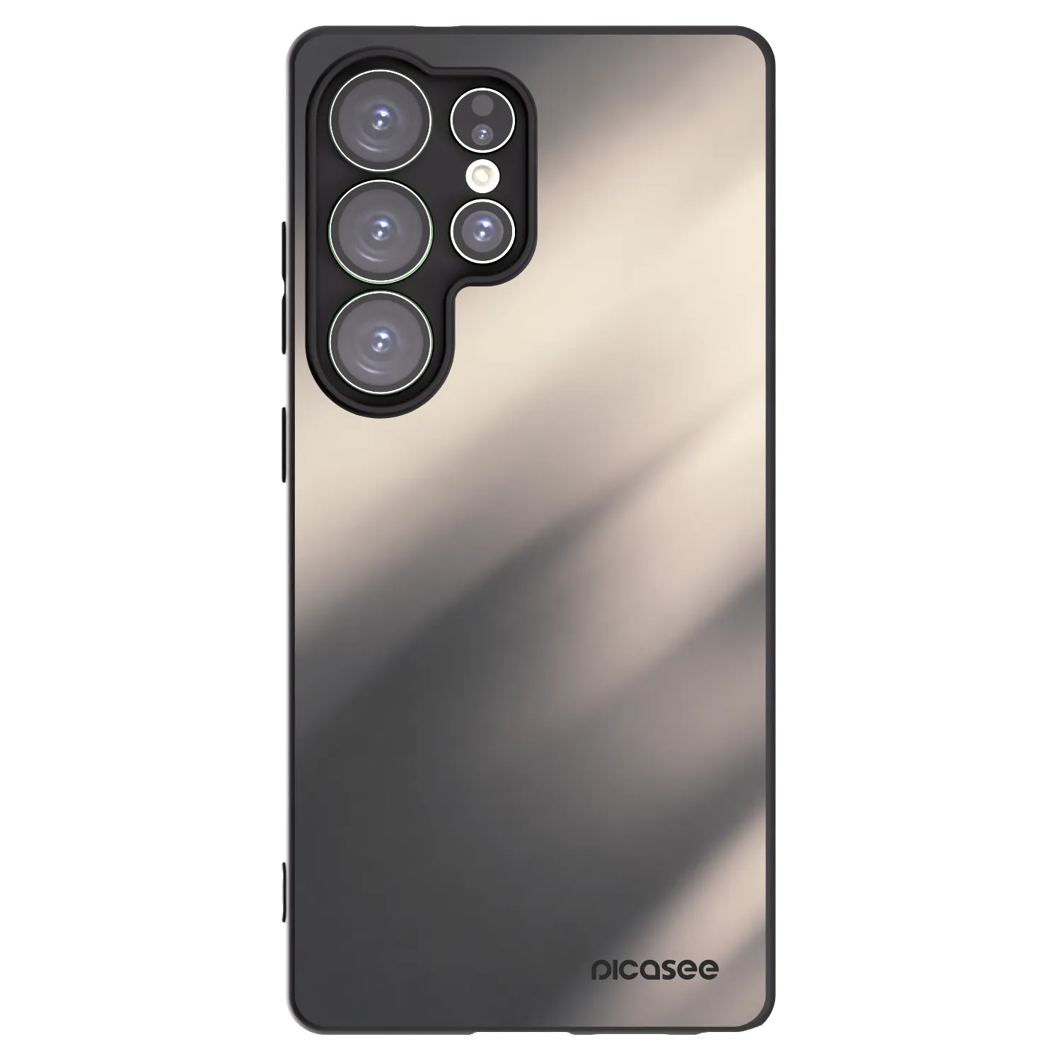 Picasee silikonový černý obal pro Samsung Galaxy S25 Ultra 5G - Smoky Beige