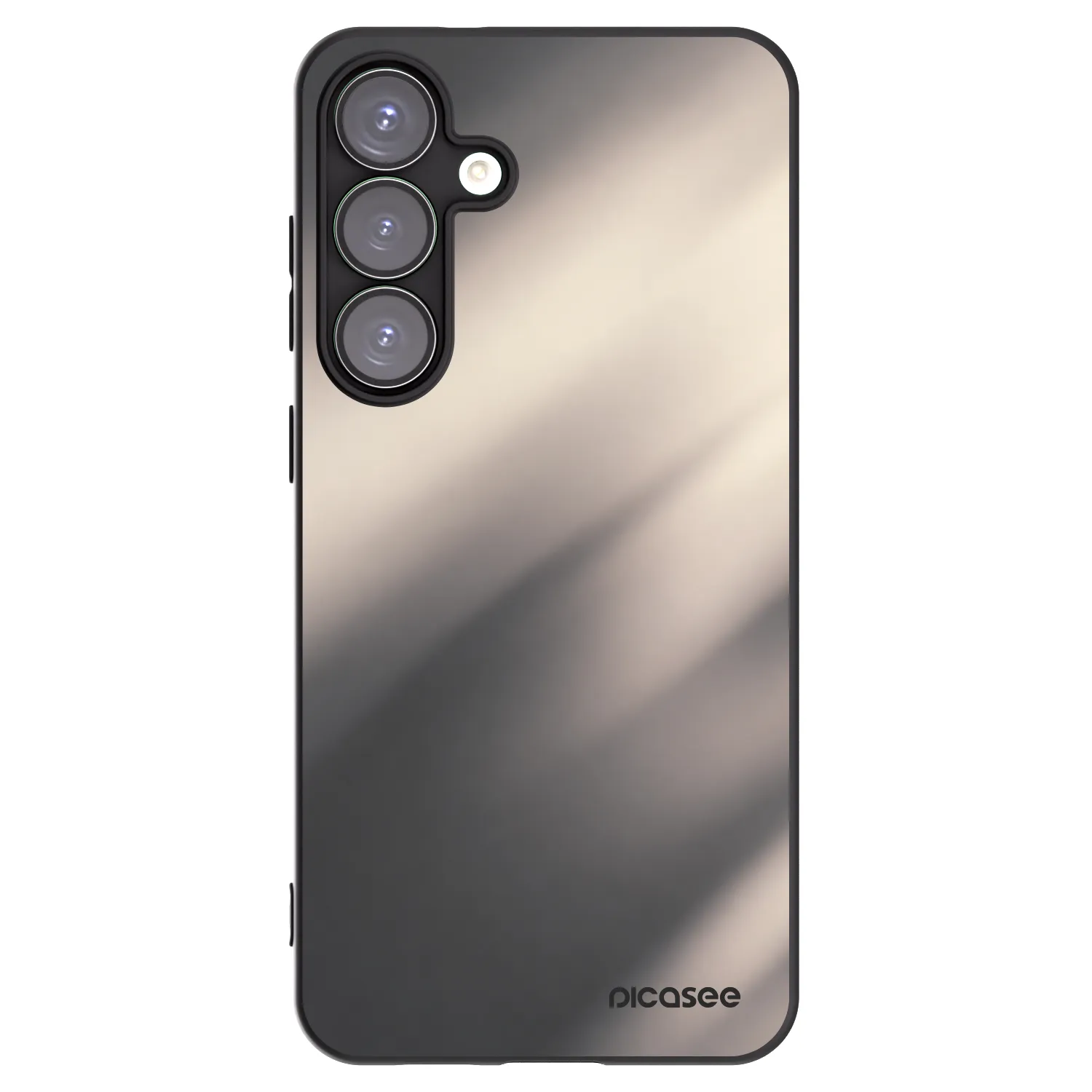 Picasee silikonový černý obal pro Samsung Galaxy S25+ 5G - Smoky Beige
