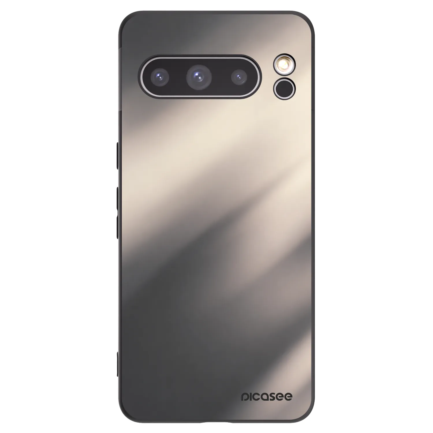 Picasee silikonový černý obal pro Google Pixel 8 Pro - Smoky Beige
