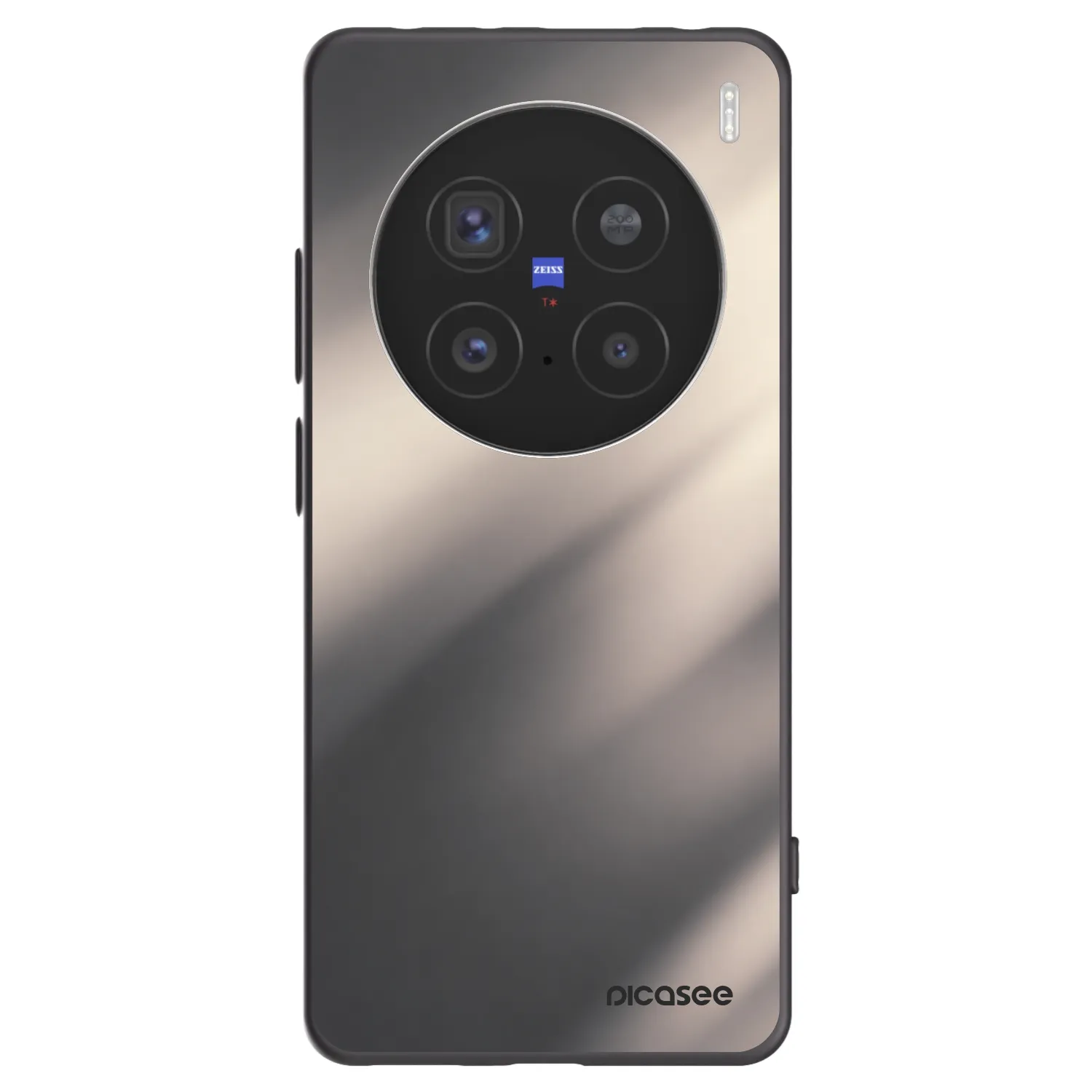 Picasee silikonový černý obal pro Vivo X200 Pro - Smoky Beige