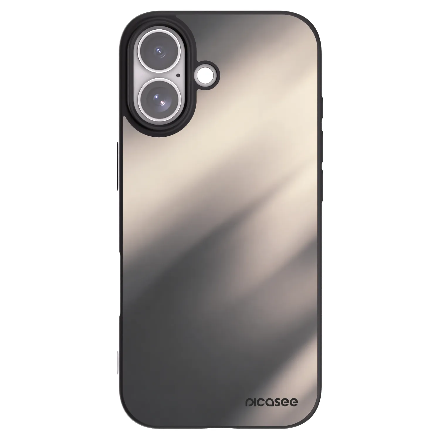 Picasee silikonový černý obal pro Apple iPhone 17 - Smoky Beige