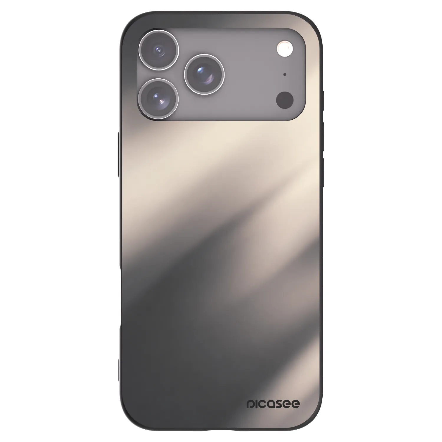 Picasee silikonový černý obal pro Apple iPhone 17 Pro Max - Smoky Beige
