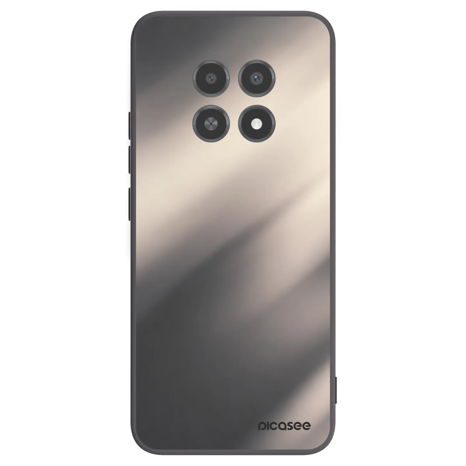 Picasee silikonový černý obal pro Realme 12X - Smoky Beige