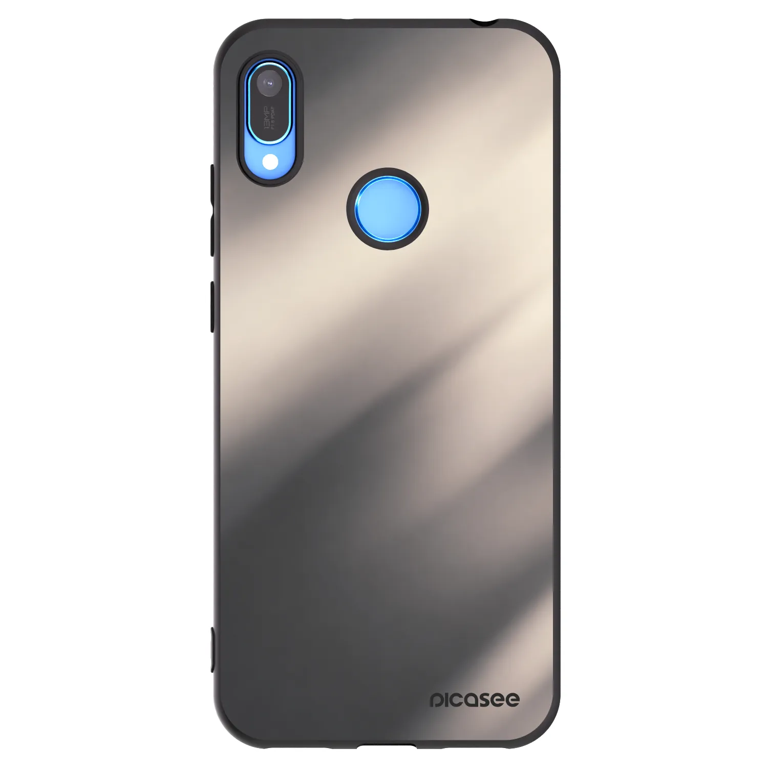Picasee silikonový černý obal pro Huawei Y6 2019 - Smoky Beige