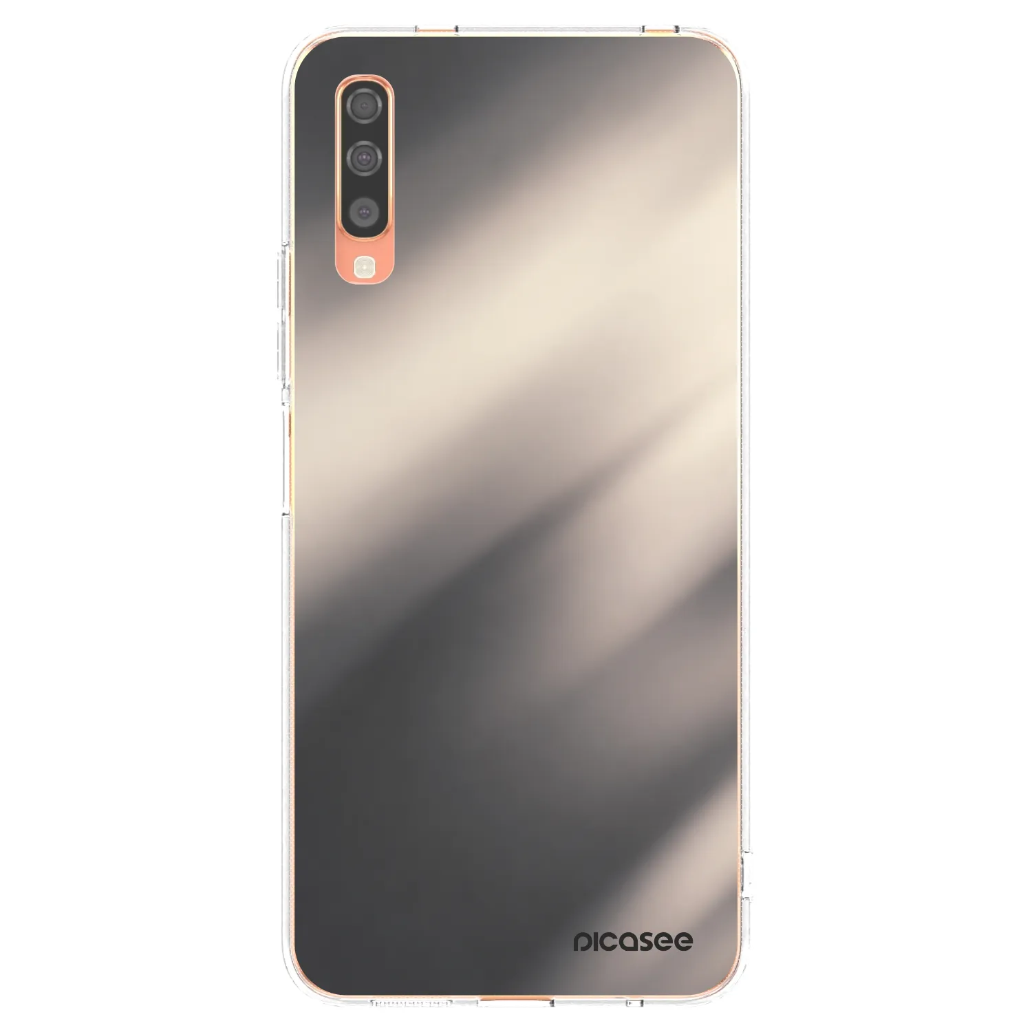 Picasee silikonový průhledný obal pro Samsung Galaxy A70 A705F - Smoky Beige