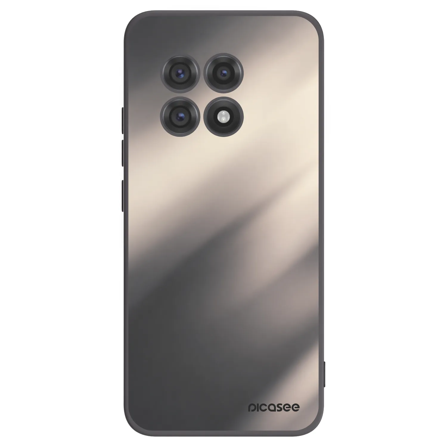 Picasee silikonový černý obal pro OnePlus 13R 5G - Smoky Beige