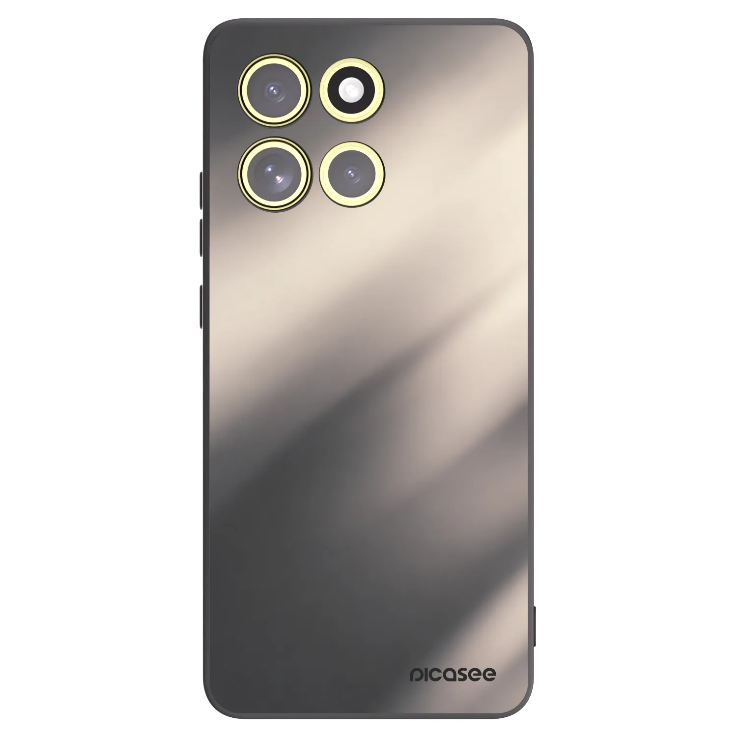 Picasee silikonový černý obal pro Motorola Moto G86 5G - Smoky Beige