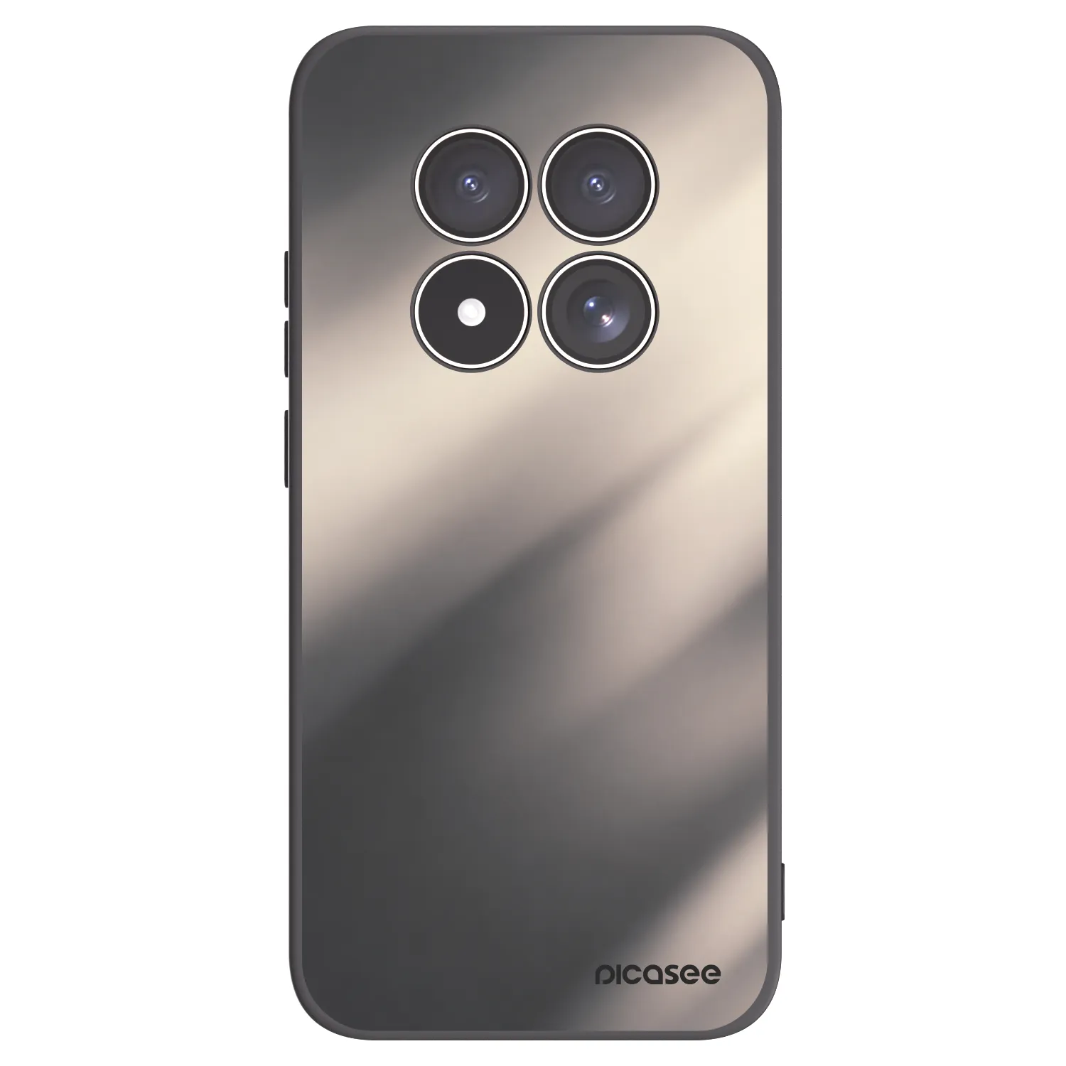 Picasee silikonový černý obal pro Xiaomi Redmi Note 15 Pro 4G - Smoky Beige
