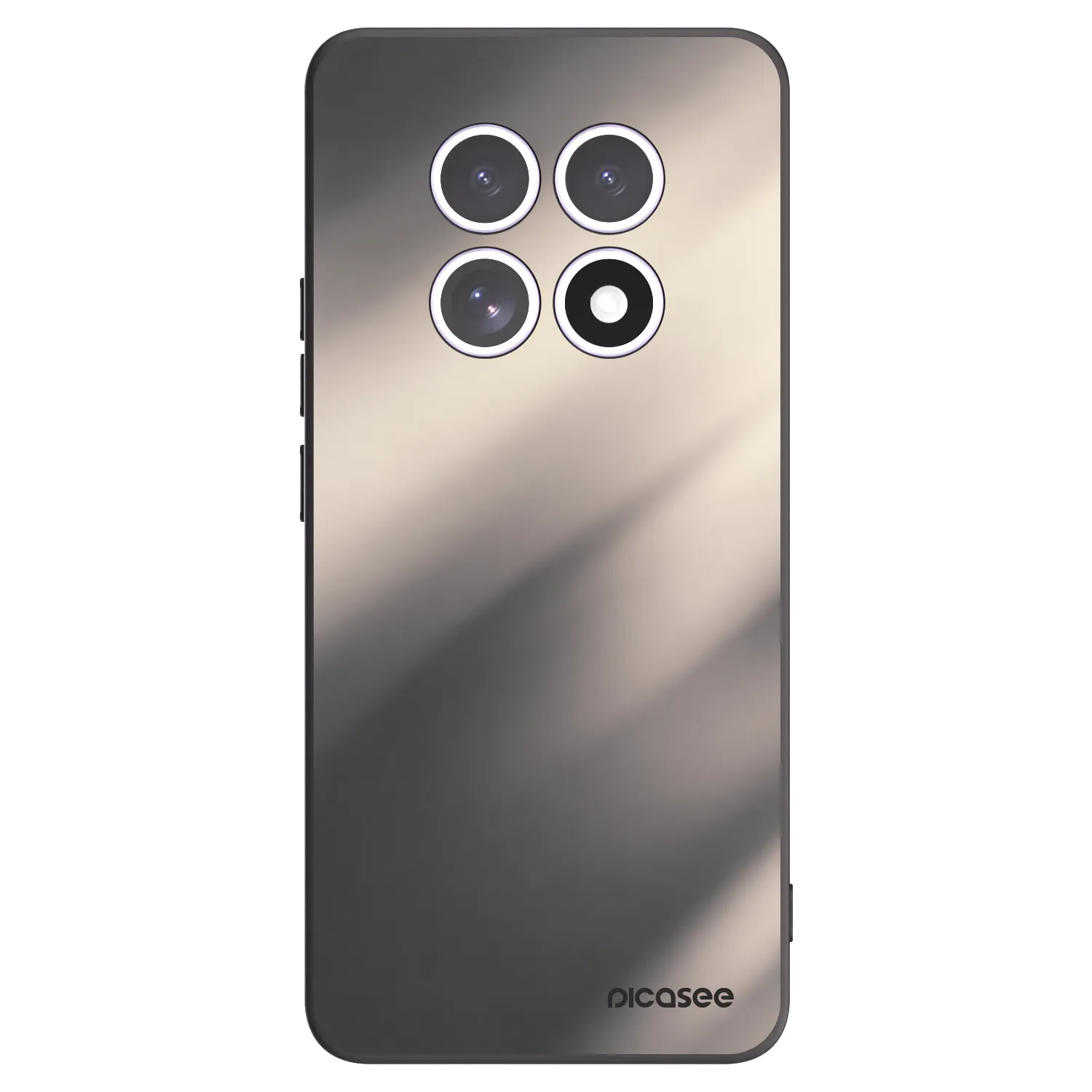 Picasee silikonový černý obal pro Xiaomi Redmi Note 15 4G - Smoky Beige