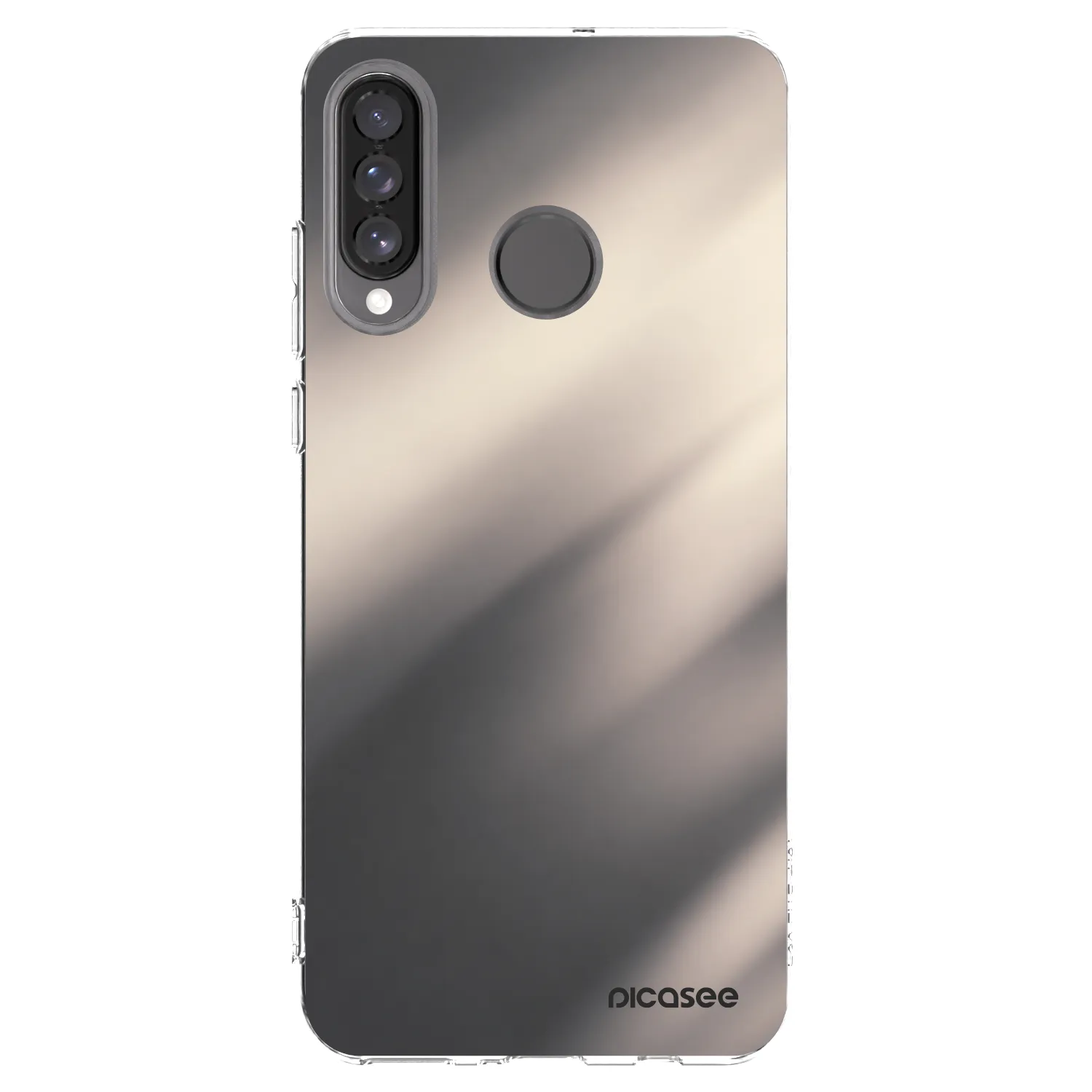 Picasee silikonový průhledný obal pro Huawei P30 Lite - Smoky Beige
