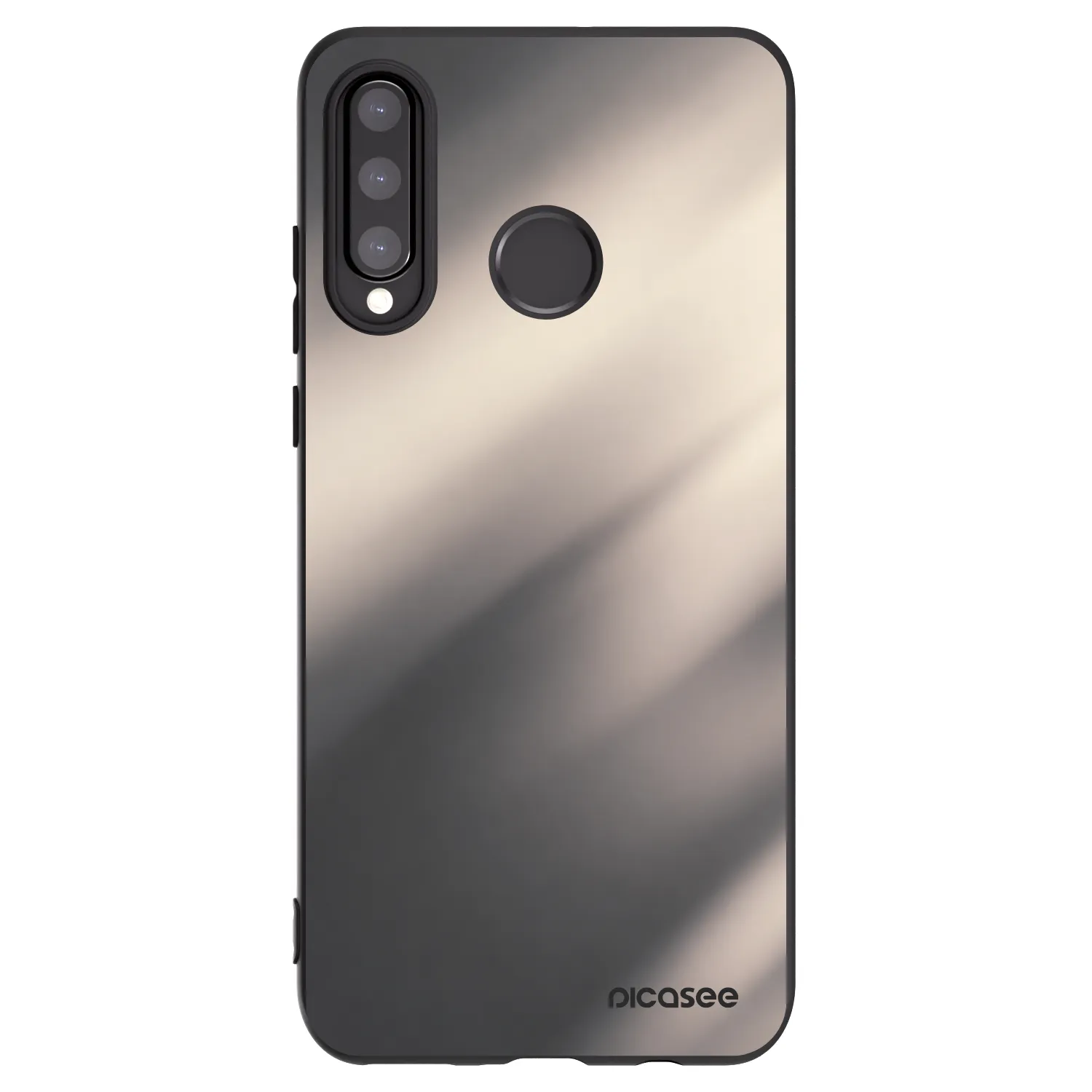 Picasee silikonový černý obal pro Huawei P30 Lite - Smoky Beige