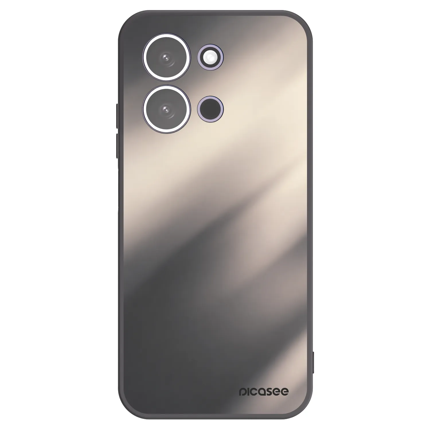 Picasee silikonový černý obal pro Xiaomi Redmi 15C 5G - Smoky Beige