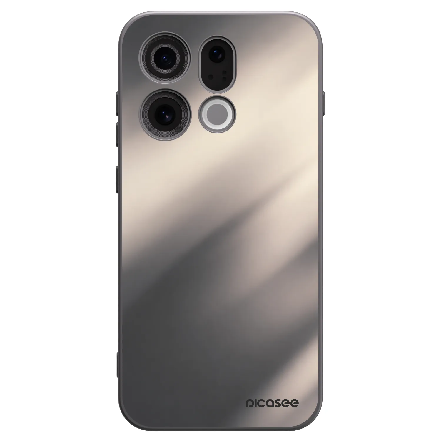 Picasee silikonový černý obal pro OPPO Find X9 - Smoky Beige