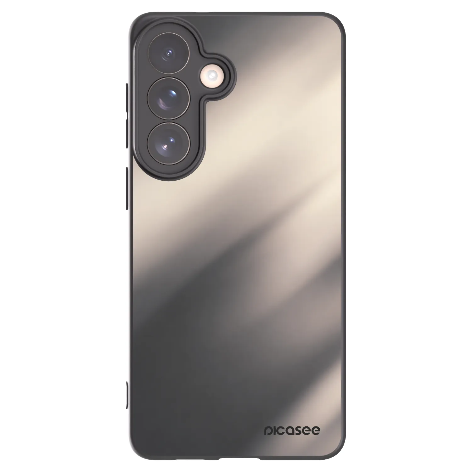 Picasee silikonový černý obal pro Samsung Galaxy S26+ - Smoky Beige