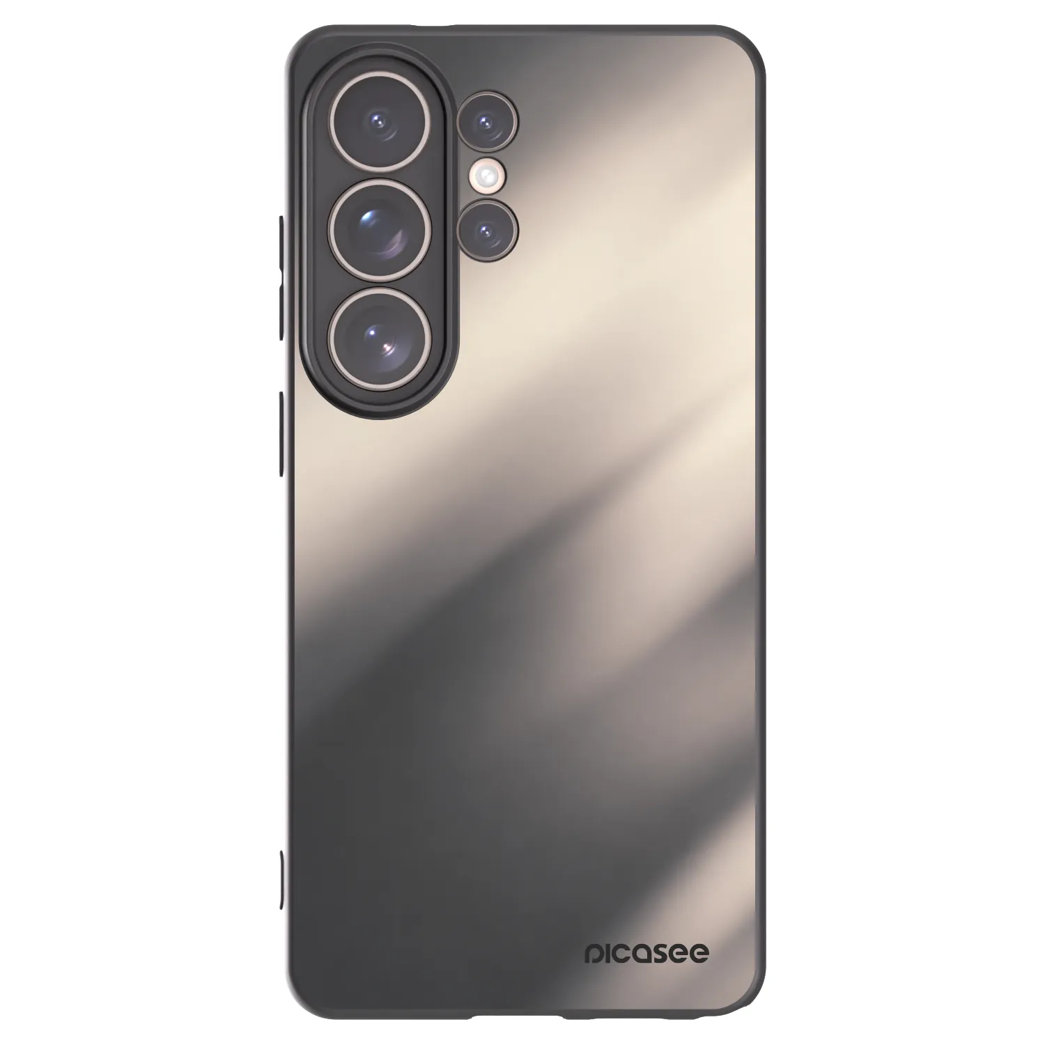 Picasee silikonový černý obal pro Samsung Galaxy S26 Ultra - Smoky Beige