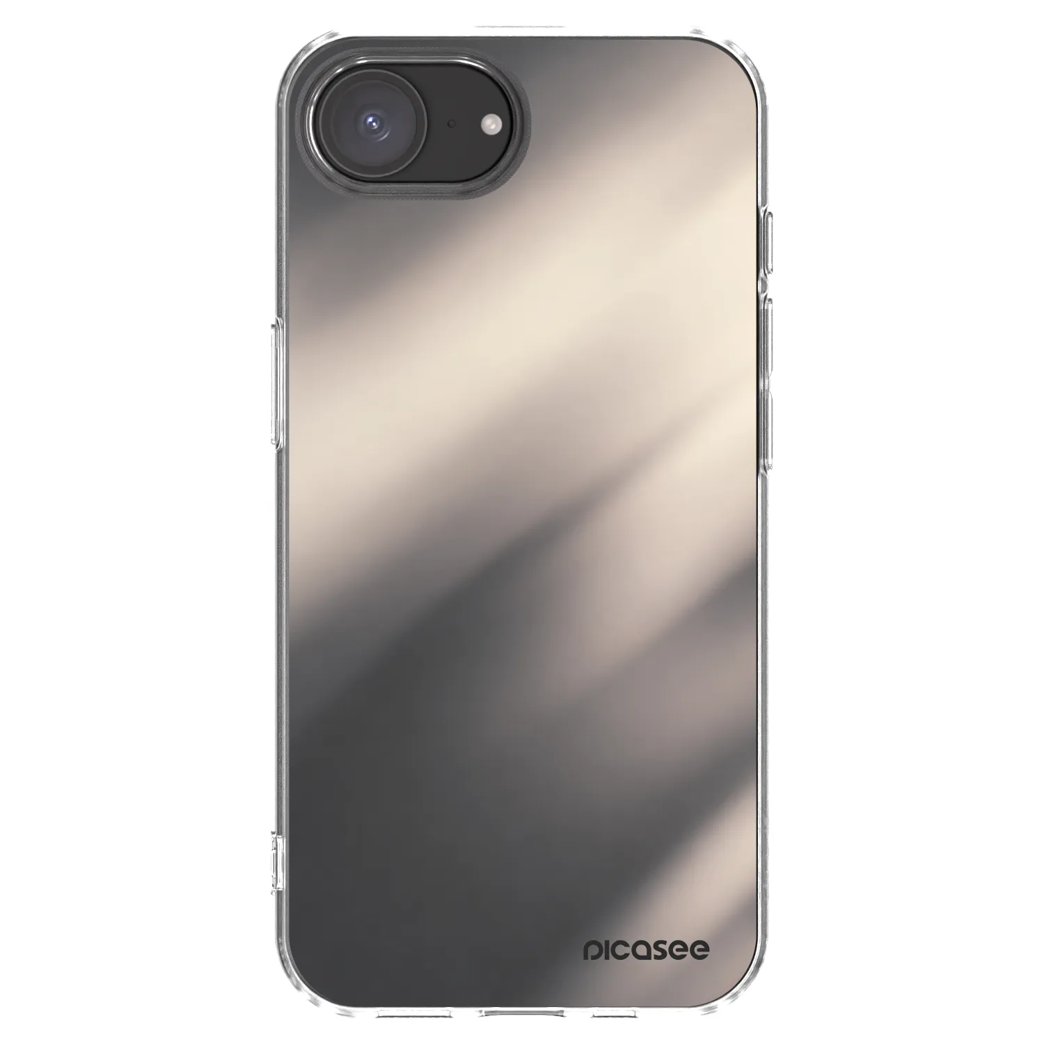 Picasee silikonový průhledný obal pro Apple iPhone 17e - Smoky Beige