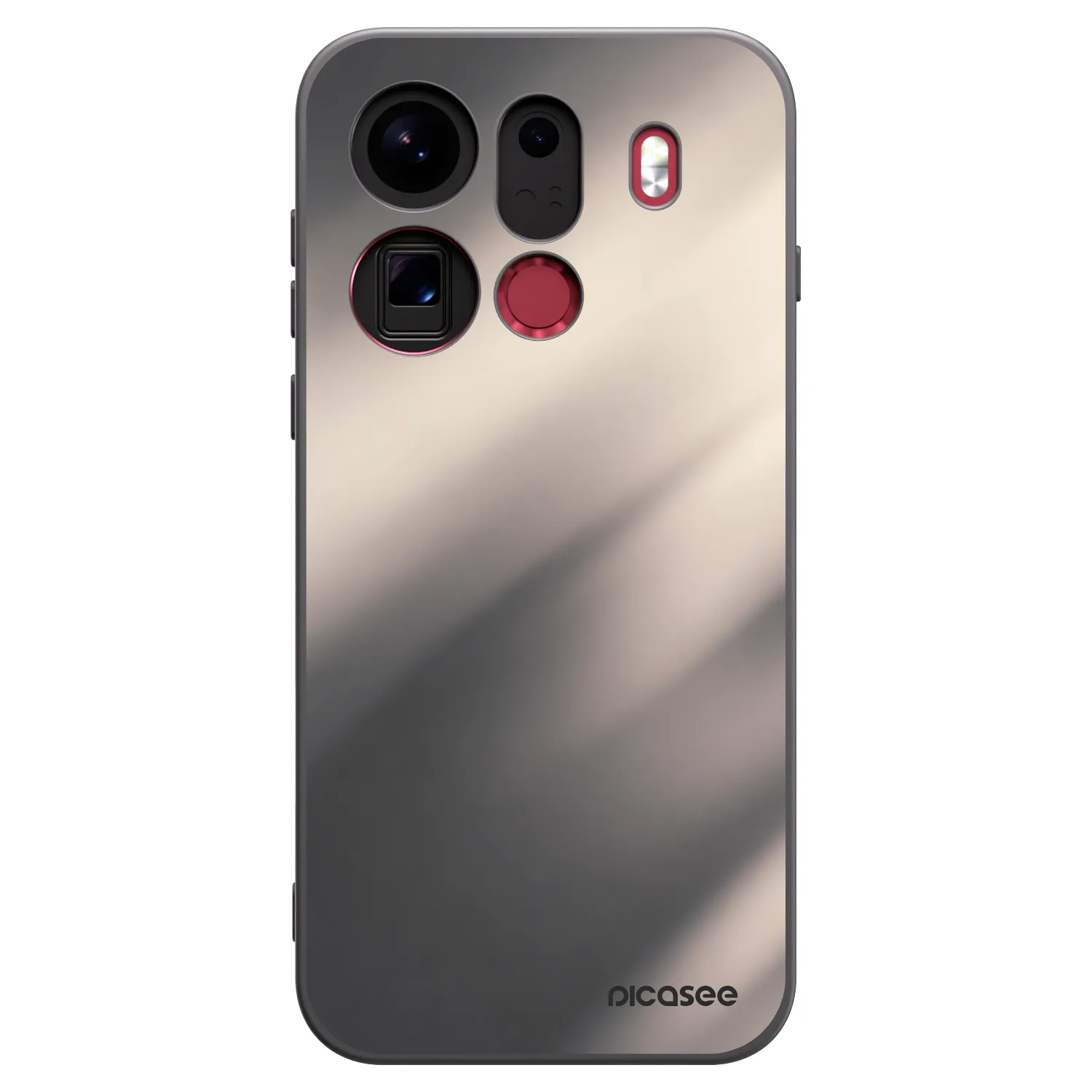 Picasee silikonový černý obal pro OPPO Find X9 Pro - Smoky Beige