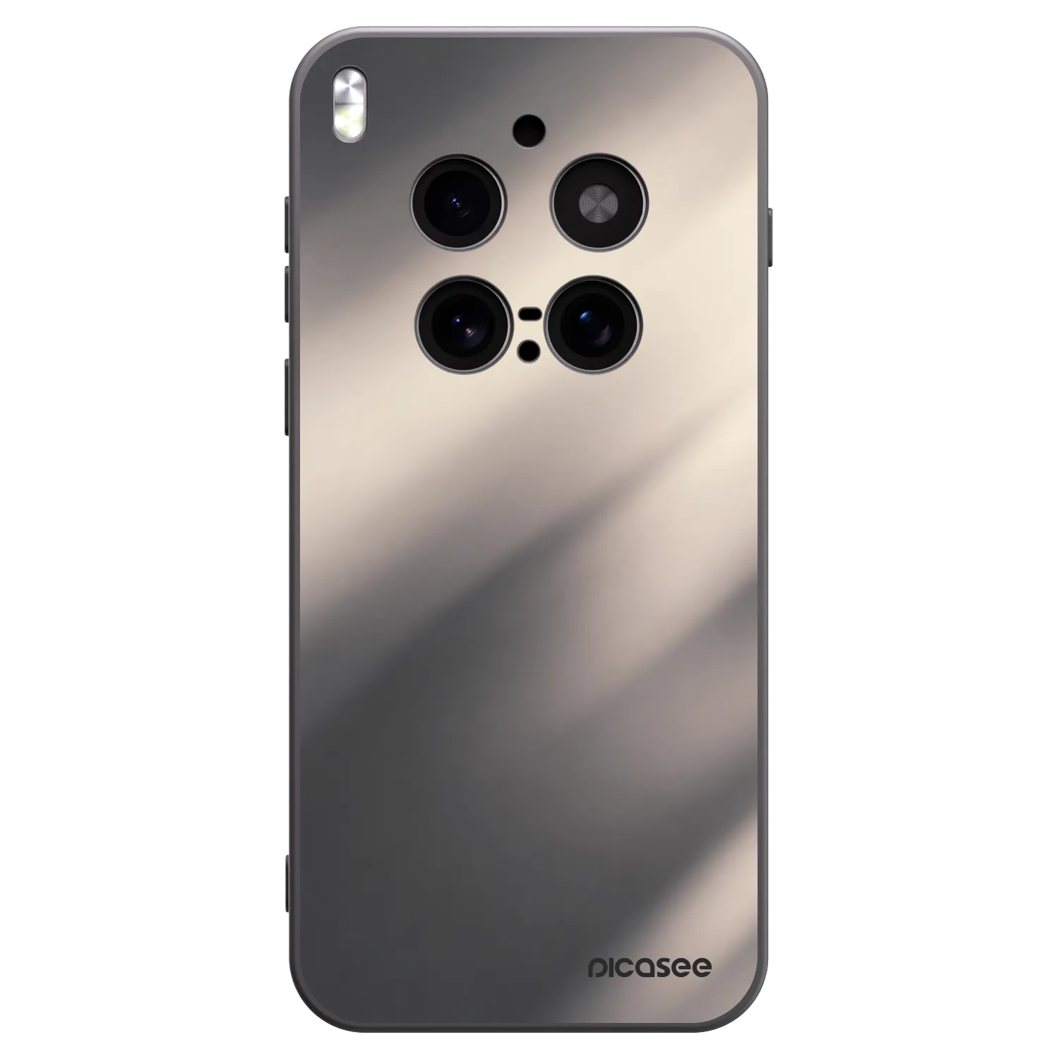 Picasee silikonový černý obal pro Vivo X300 Pro - Smoky Beige