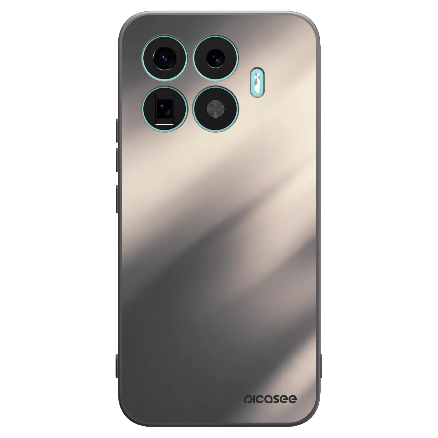 Picasee silikonový černý obal pro Xiaomi 17T Pro - Smoky Beige