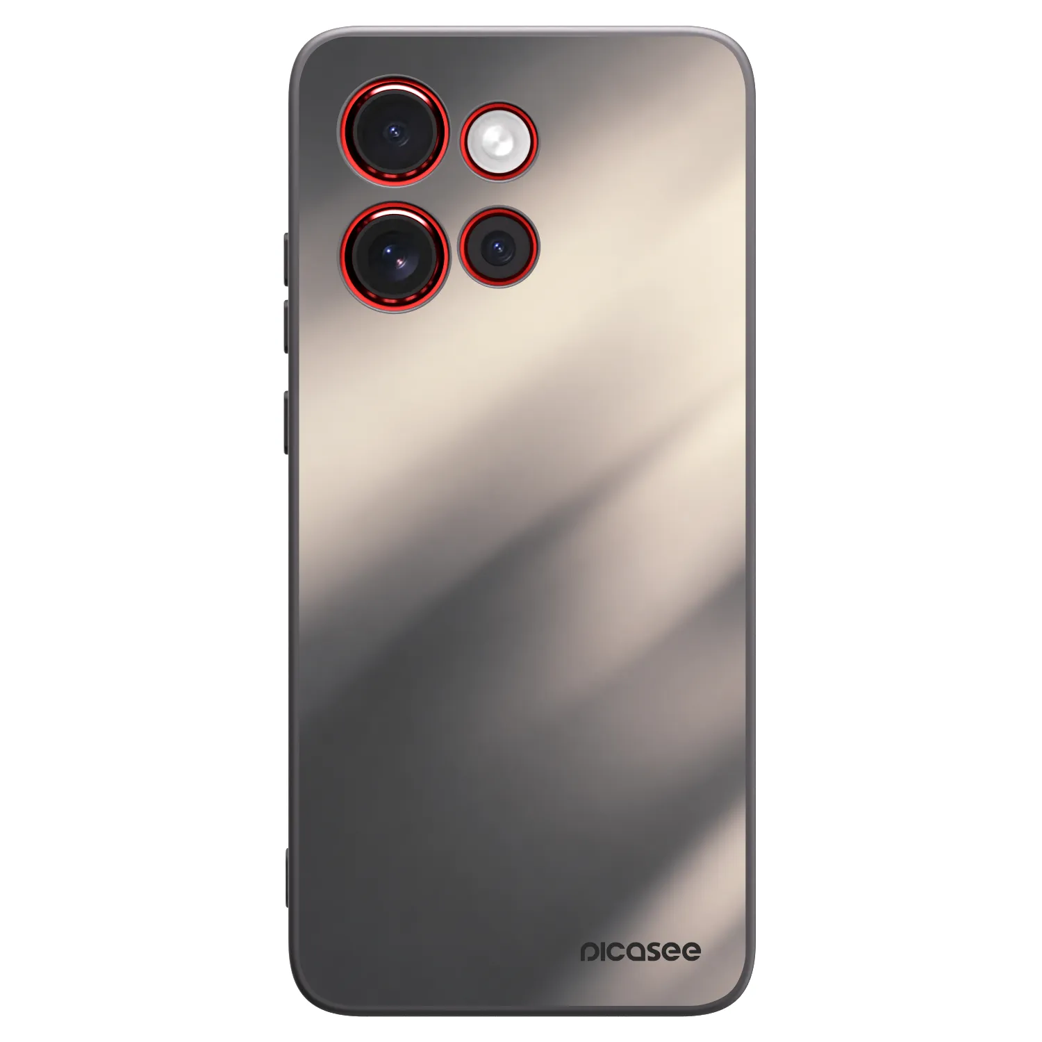 Picasee silikonový černý obal pro Motorola Edge 60 Neo 5G - Smoky Beige