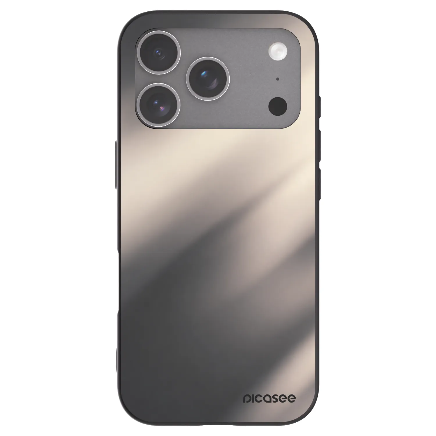 Picasee silikonový černý obal pro Apple iPhone 18 Pro - Smoky Beige