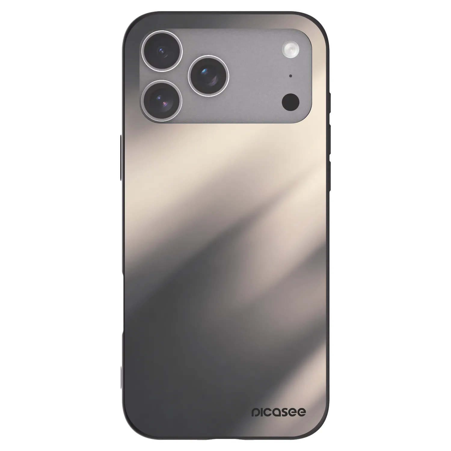 Picasee silikonový černý obal pro Apple iPhone 18 Pro Max - Smoky Beige