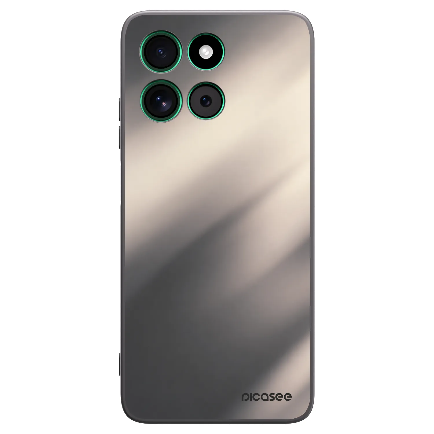 Picasee silikonový černý obal pro Motorola Moto G57 Power - Smoky Beige