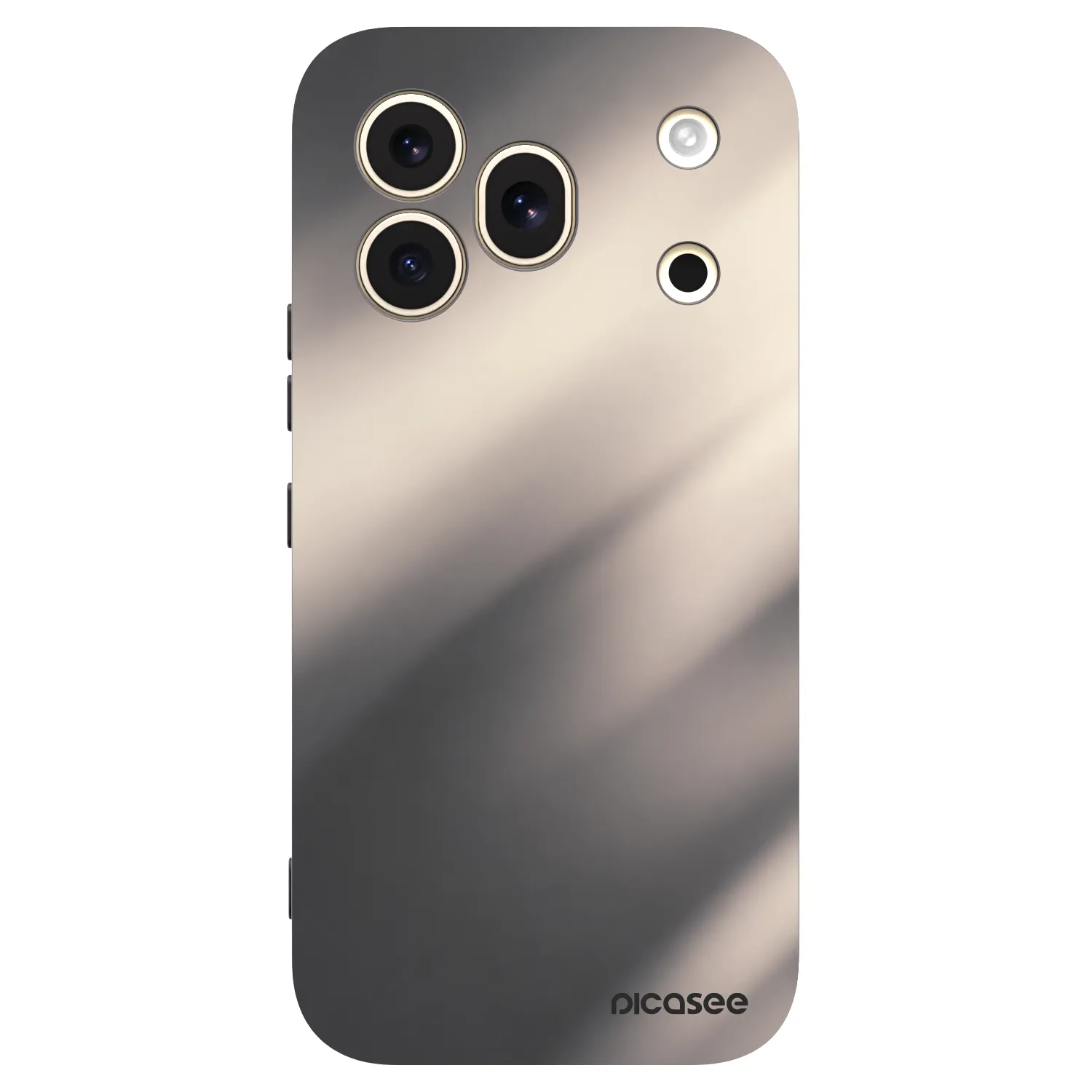 Picasee silikonový černý obal pro Honor 600 Pro - Smoky Beige