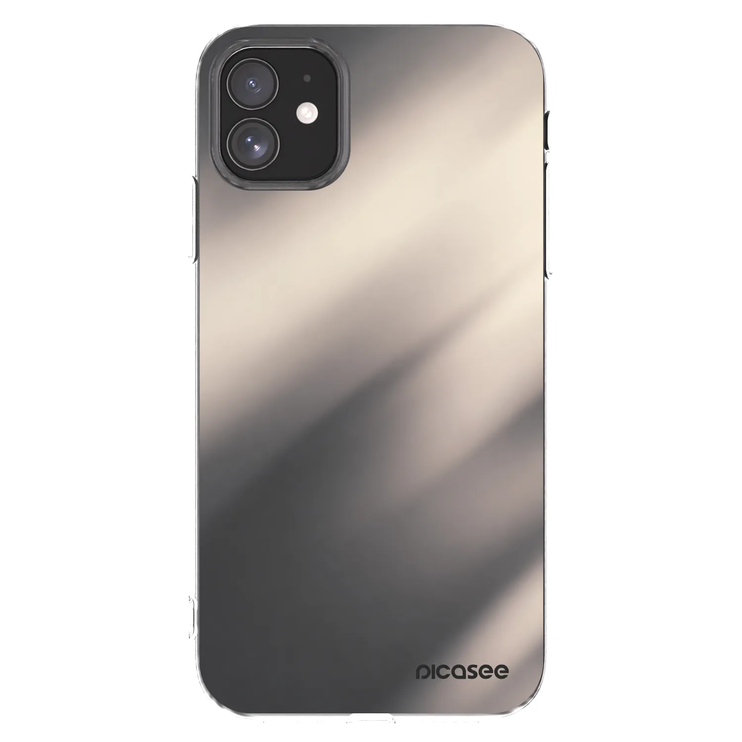 Picasee silikonový průhledný obal pro Apple iPhone 11 - Smoky Beige