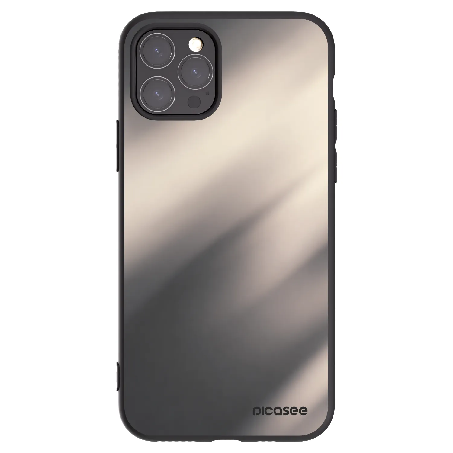 Picasee silikonový černý obal pro Apple iPhone 11 Pro - Smoky Beige