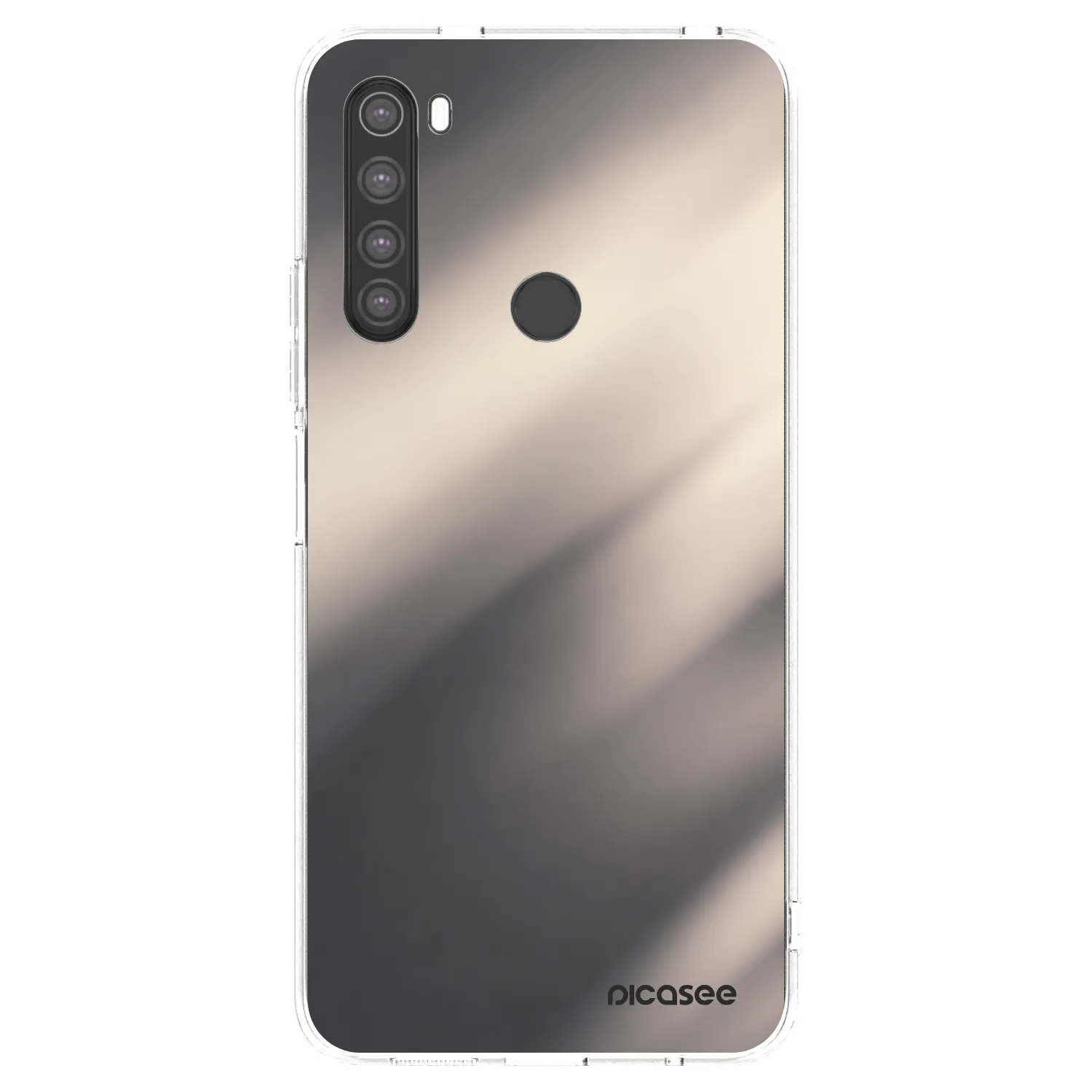 Picasee silikonový průhledný obal pro Xiaomi Redmi Note 8 - Smoky Beige