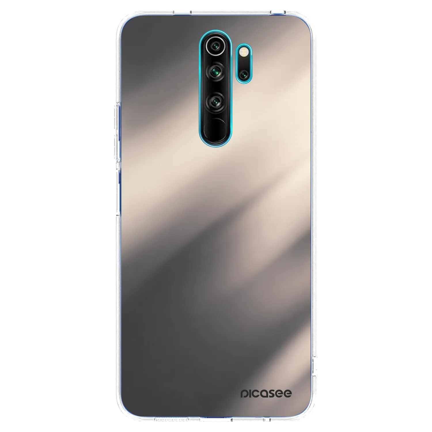Picasee silikonový průhledný obal pro Xiaomi Redmi Note 8 Pro - Smoky Beige