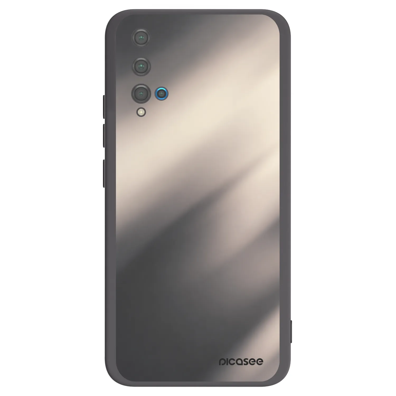 Picasee silikonový černý obal pro Huawei Nova 5T - Smoky Beige