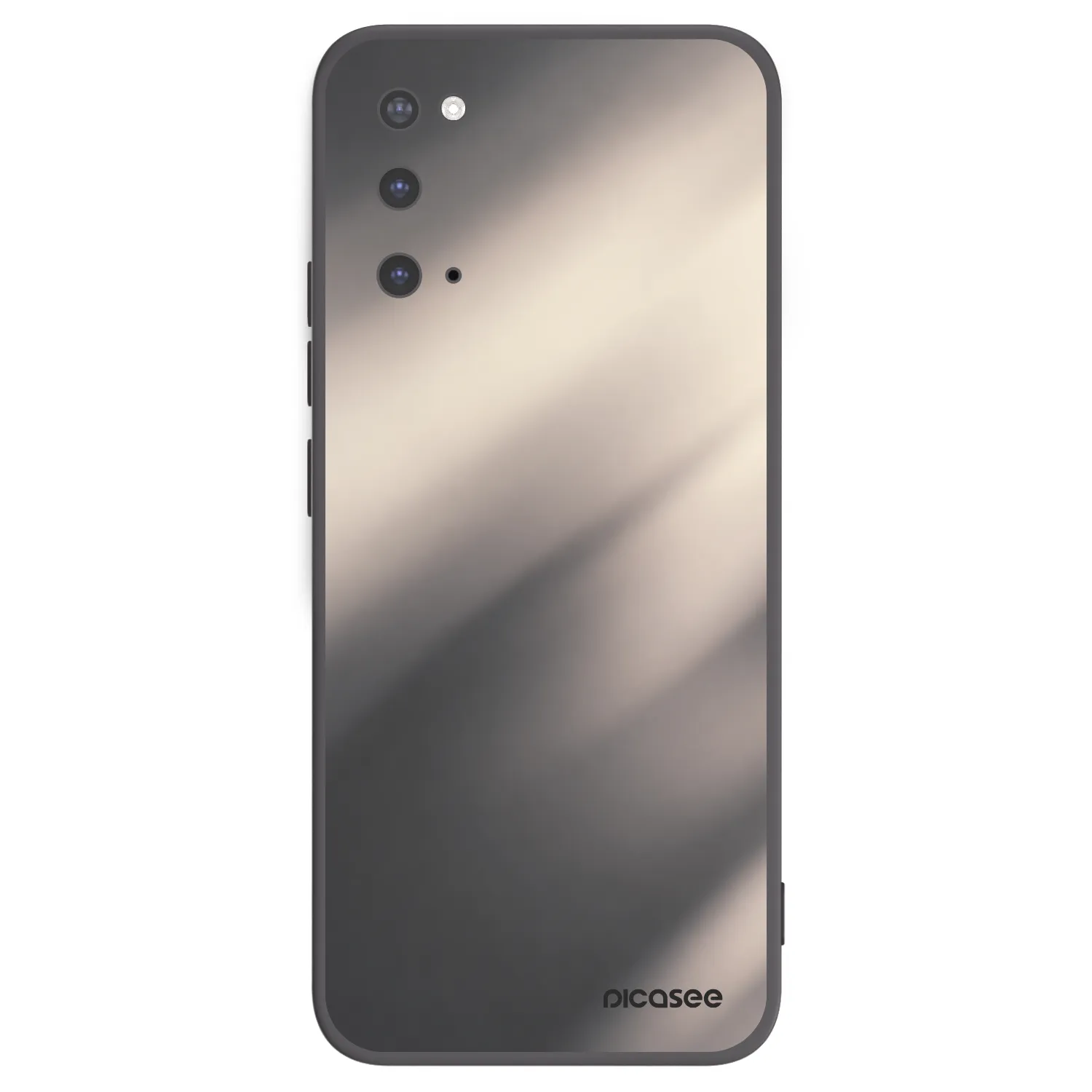 Picasee silikonový černý obal pro Samsung Galaxy S20 G980F - Smoky Beige