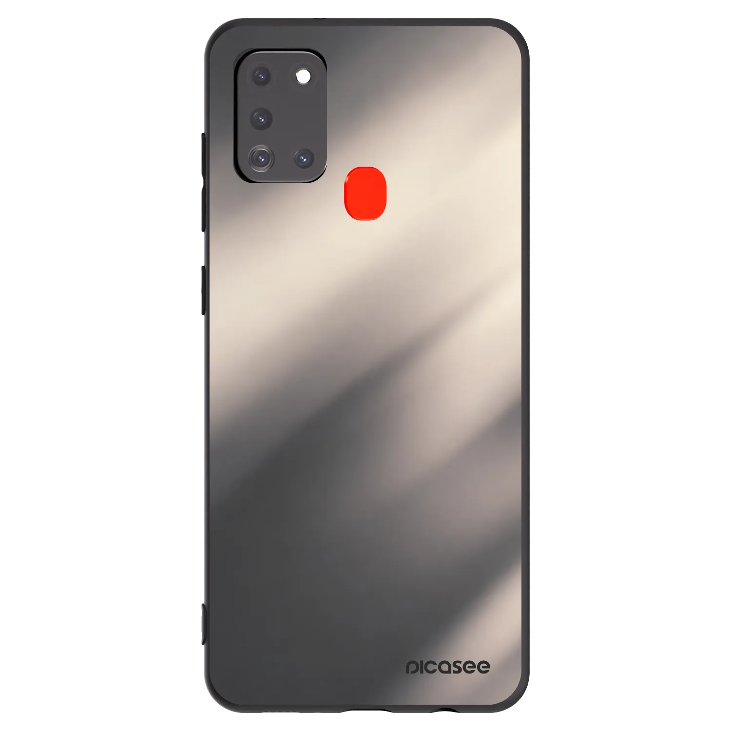 Picasee silikonový černý obal pro Samsung Galaxy A21s - Smoky Beige